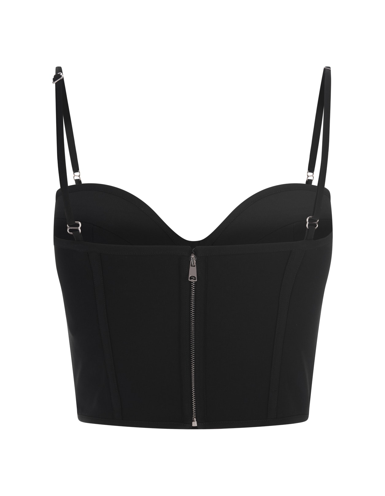 Shop Alexander Mcqueen Corset Top In Black