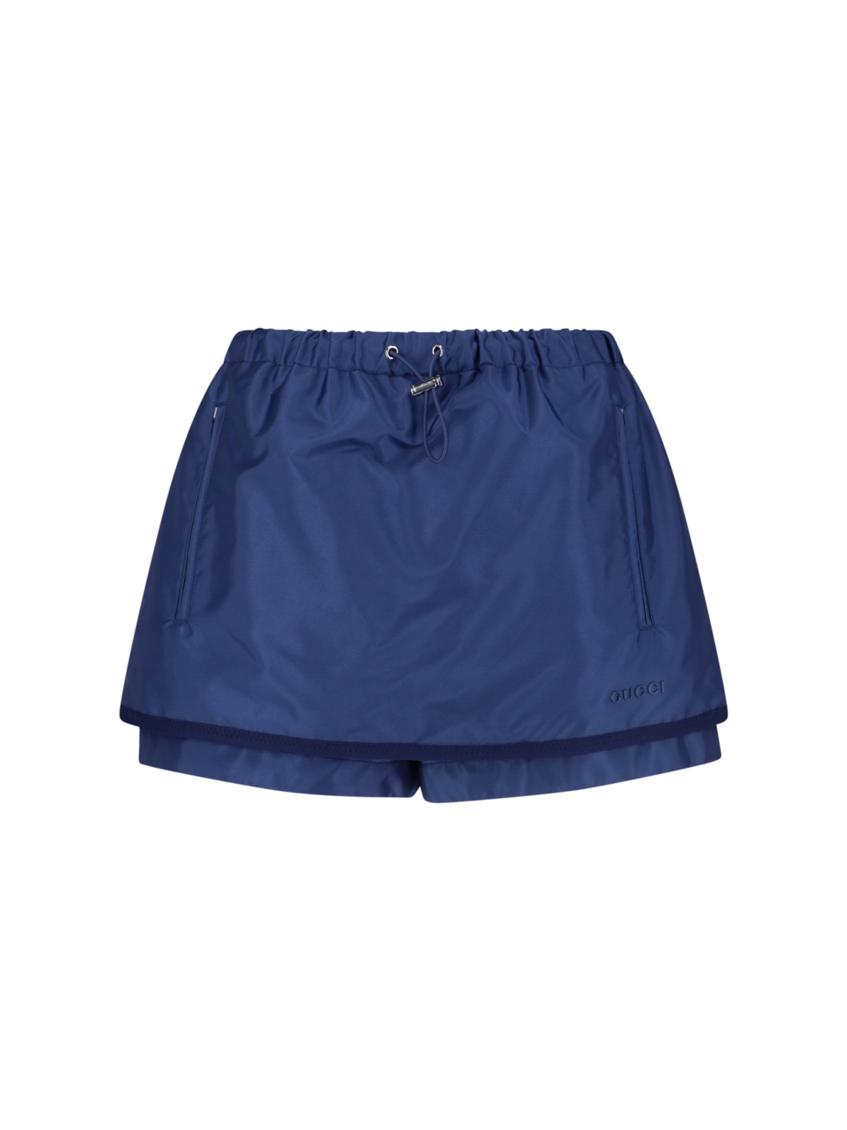 Gucci Logo Shorts In Blue