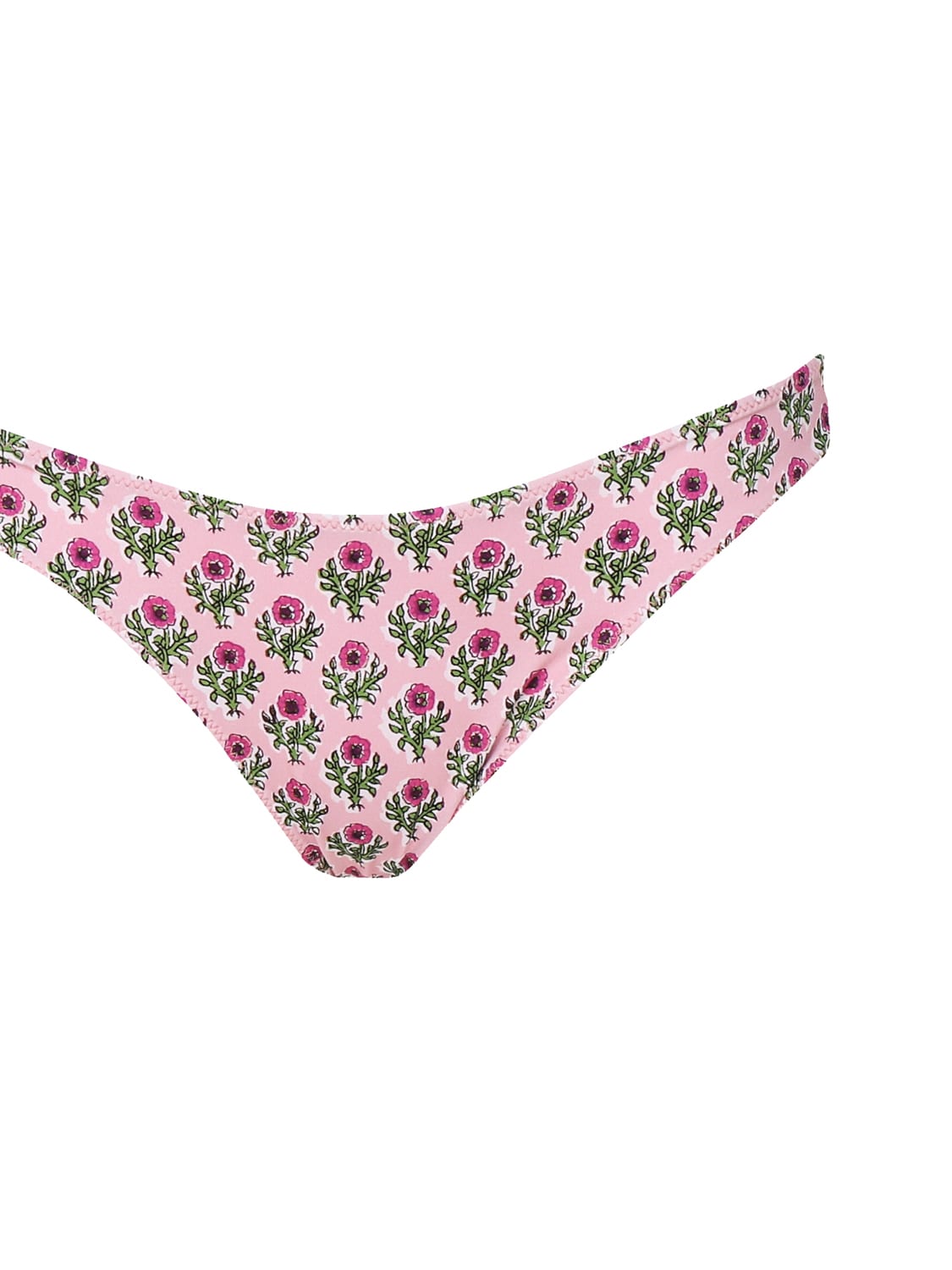 Mc2 Saint Barth Woman Pink Flower Classic Swim Briefs Lido In Pink