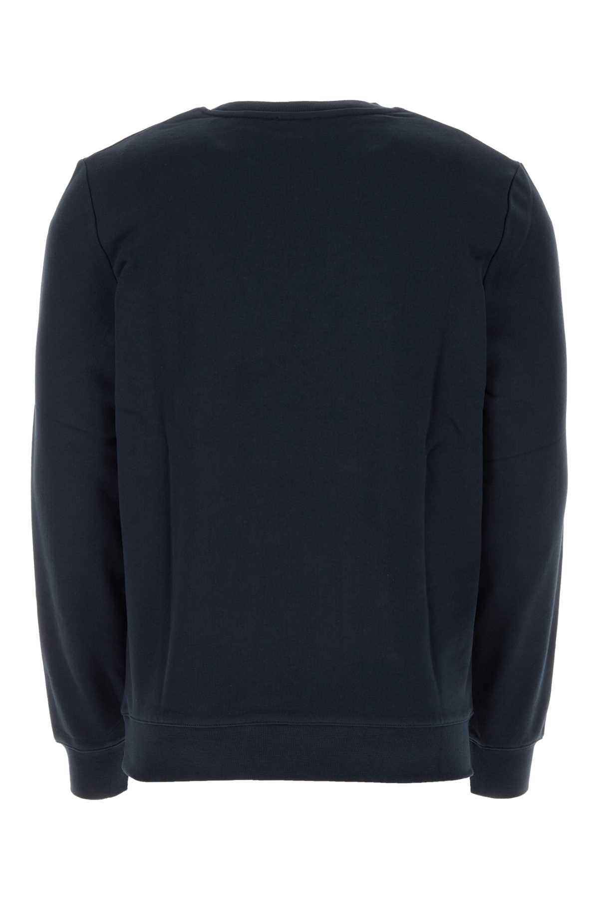 Apc Midnight Blue Cotton Sweatshirt In Iaj