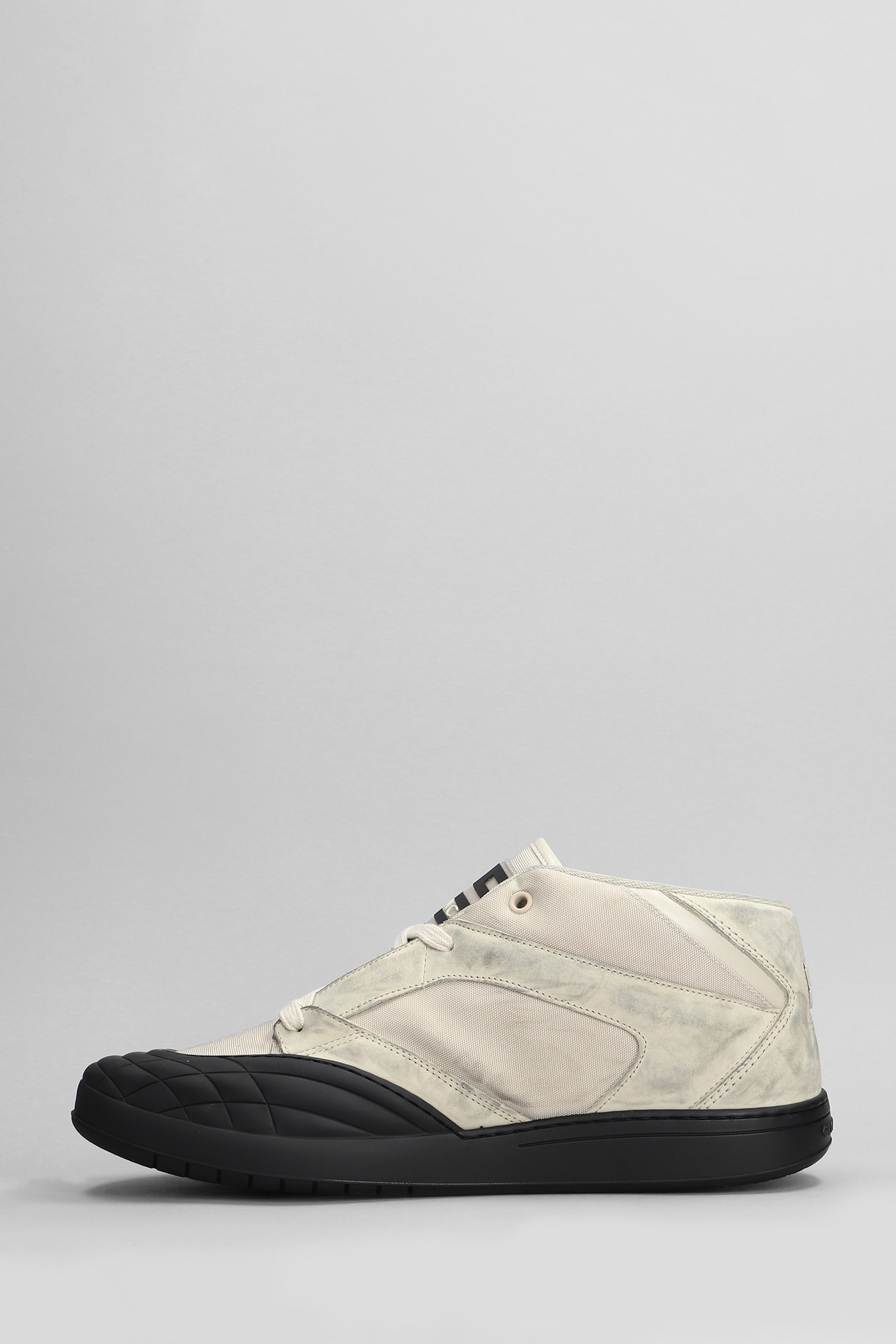 Shop Givenchy Sneakers In Beige Leather