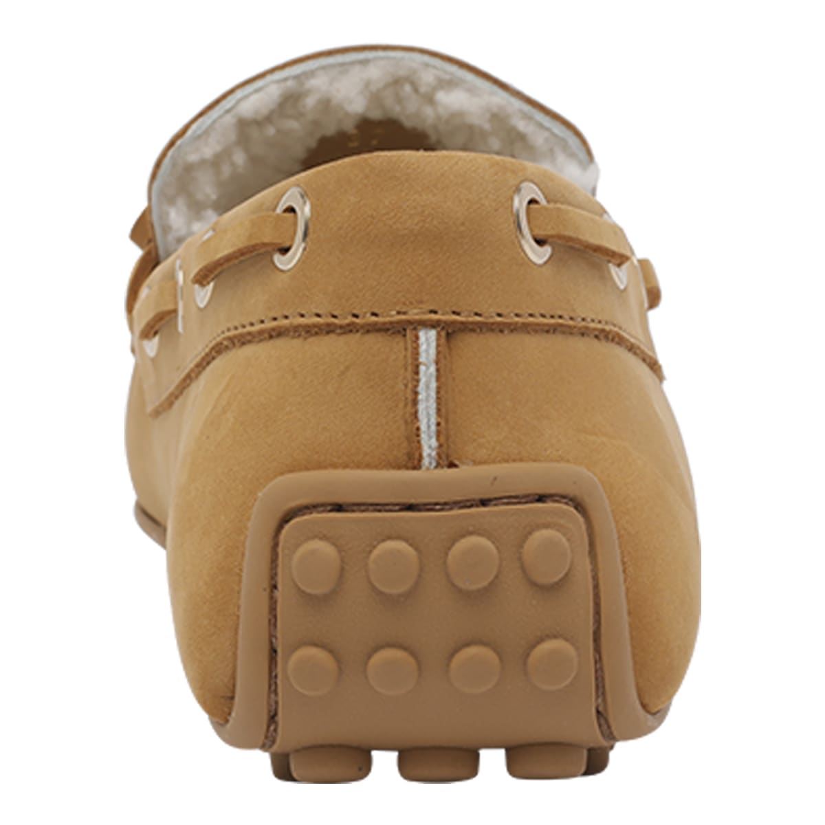 Tod's City Gommino Driving Shoes In Nubuck In Animal Print