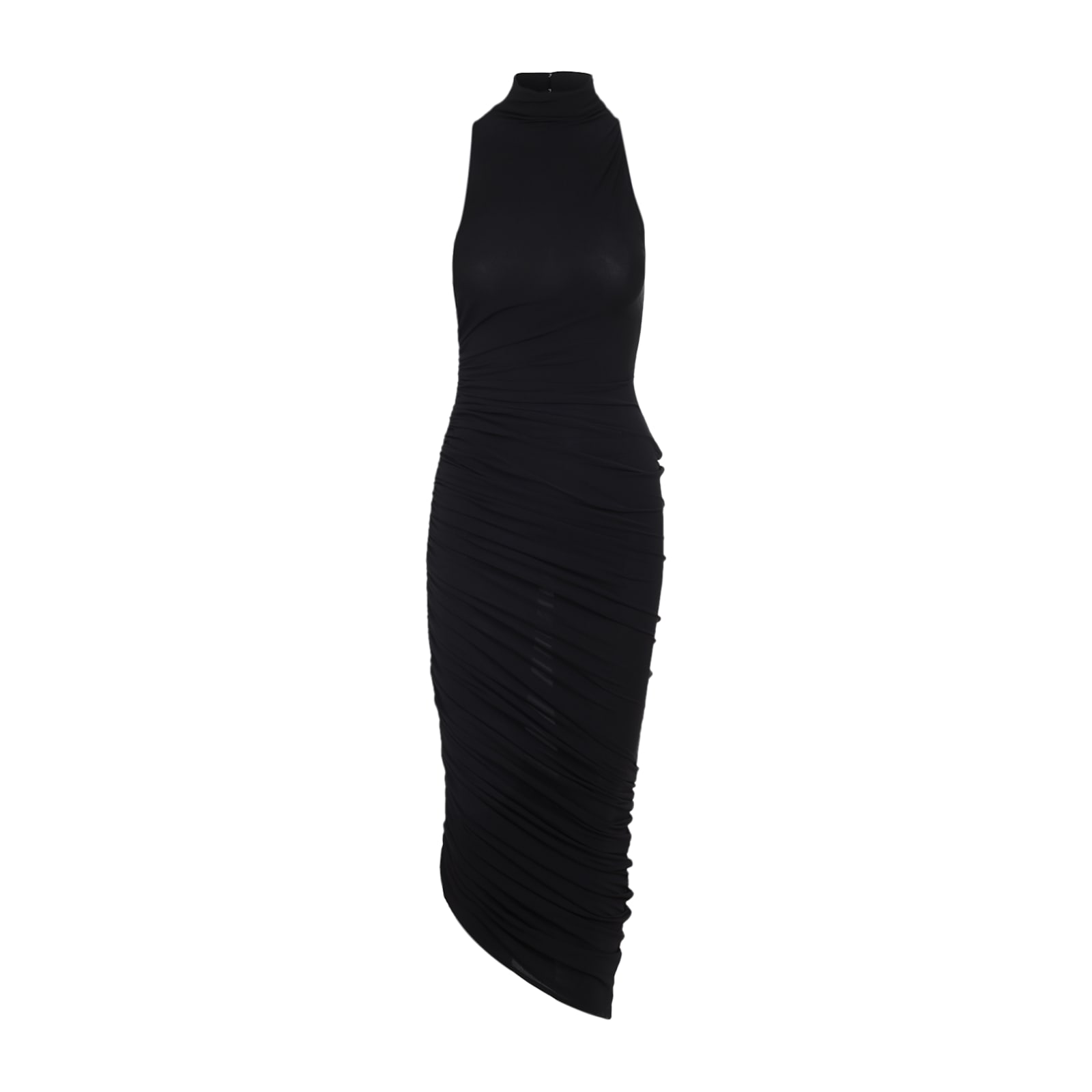 Jacquemus Womens Black Piazza Draped Stretch-woven Maxi Dress Xs In Black