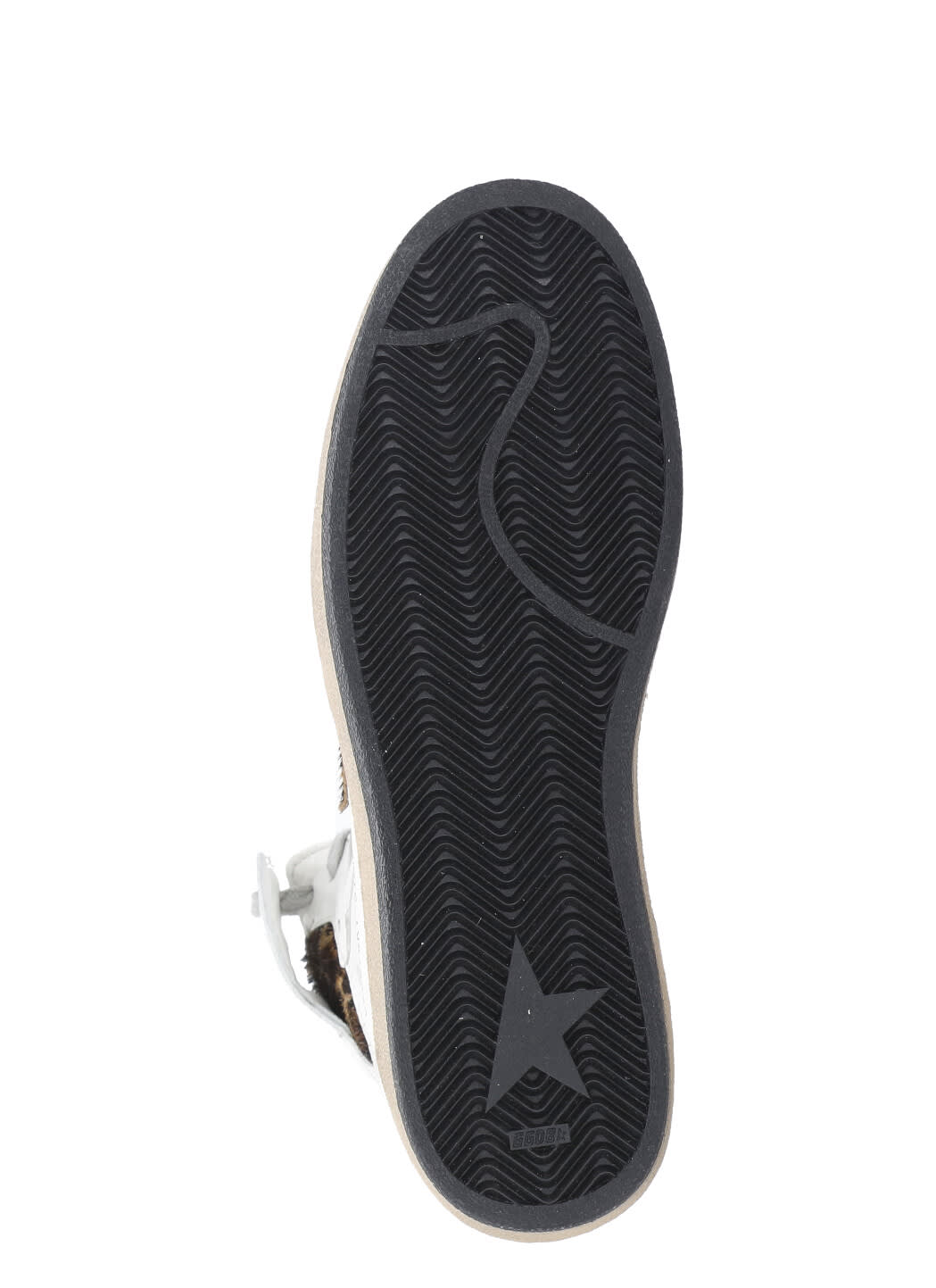 Golden Goose Sky-star Sneakers With Leo Ponyskin Inserts In White