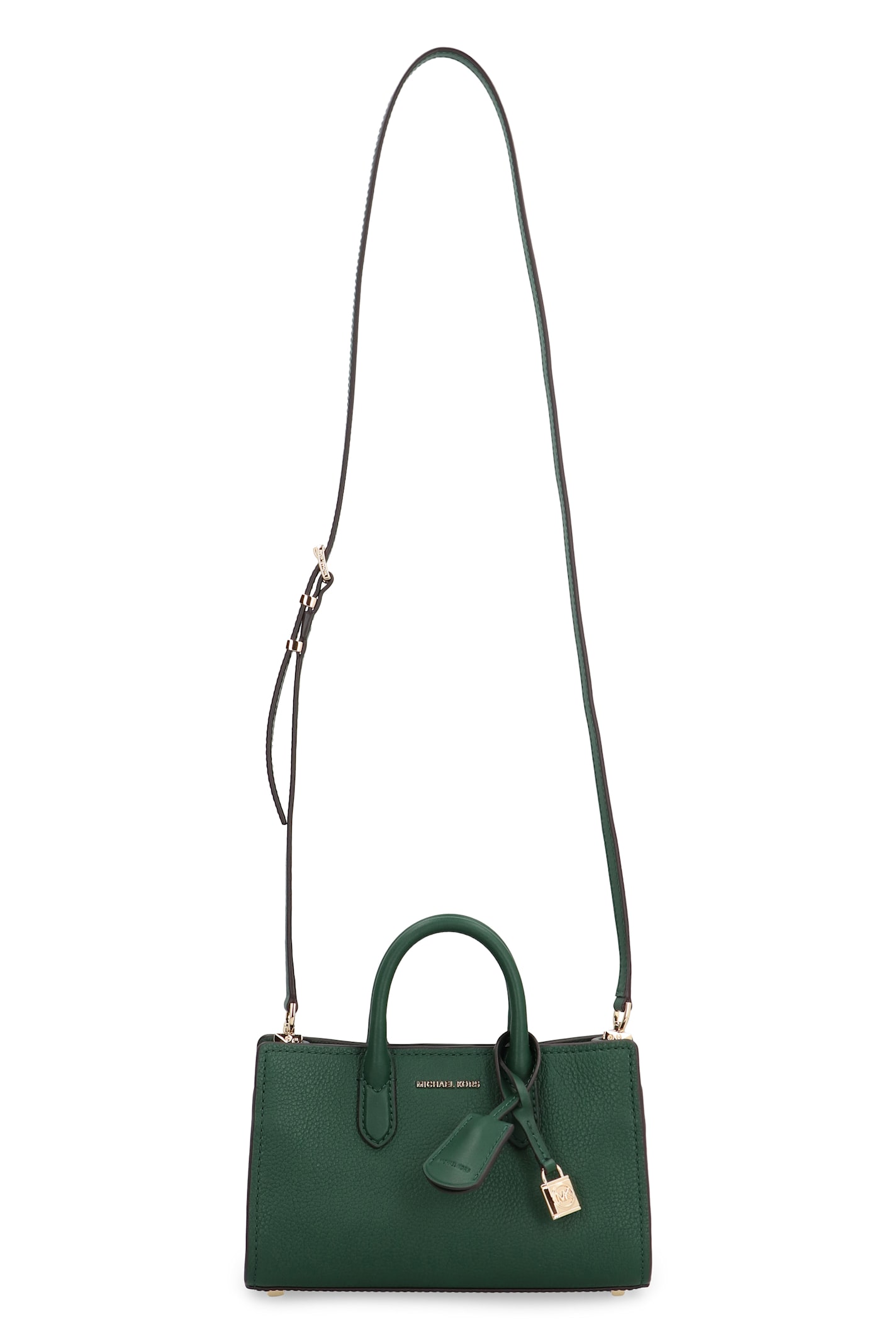 Shop Michael Michael Kors Scarlett Leather Bag In Green