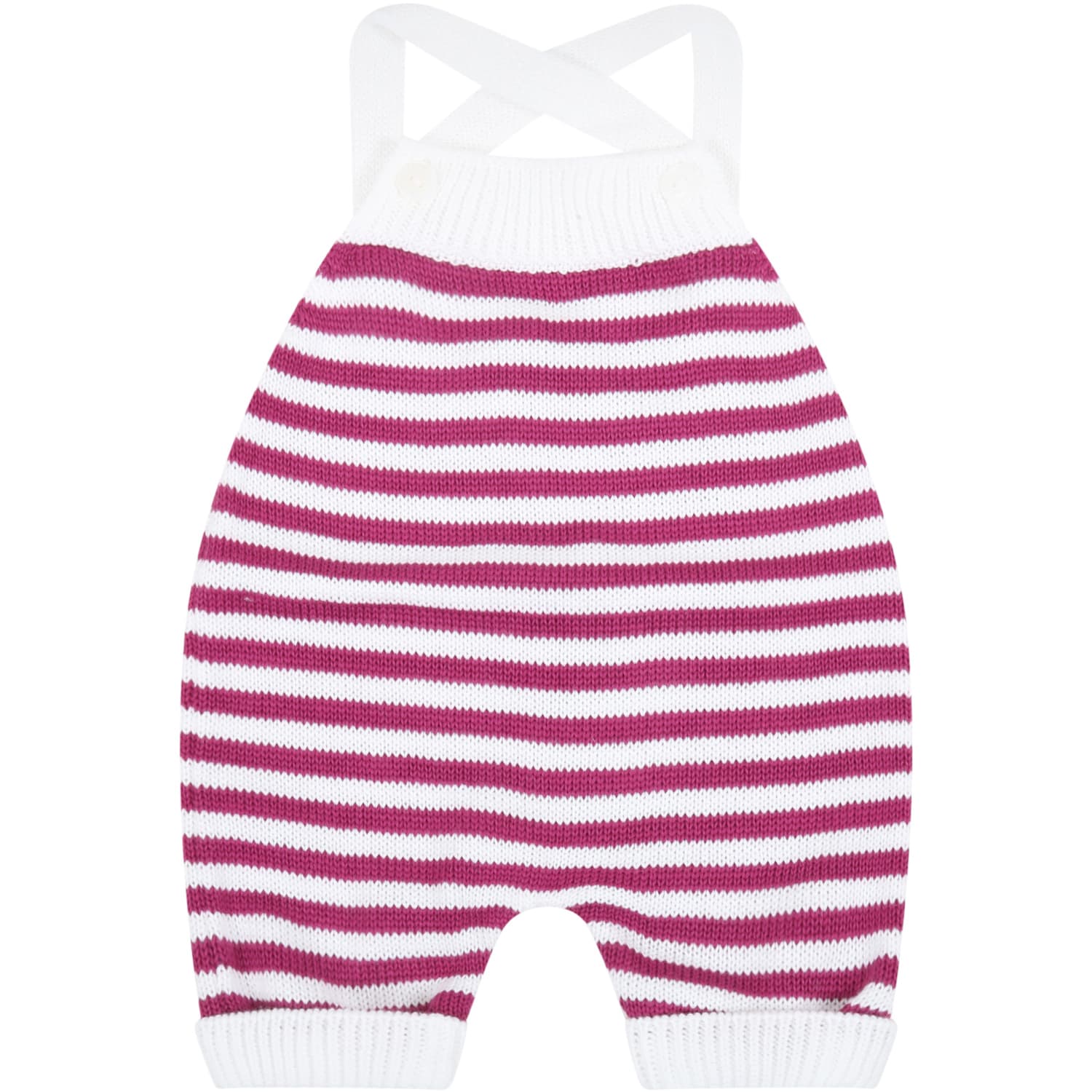 Little Bear Multicolor Dungarees For Baby Girl