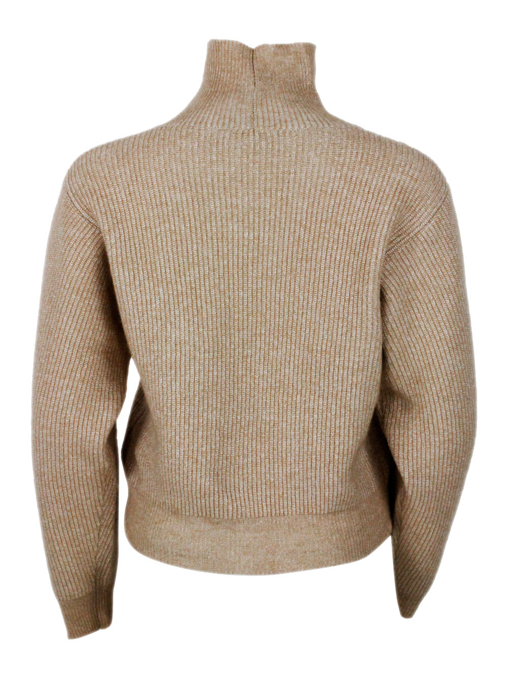 Fabiana Filippi Wool Blend Crewneck In Brown
