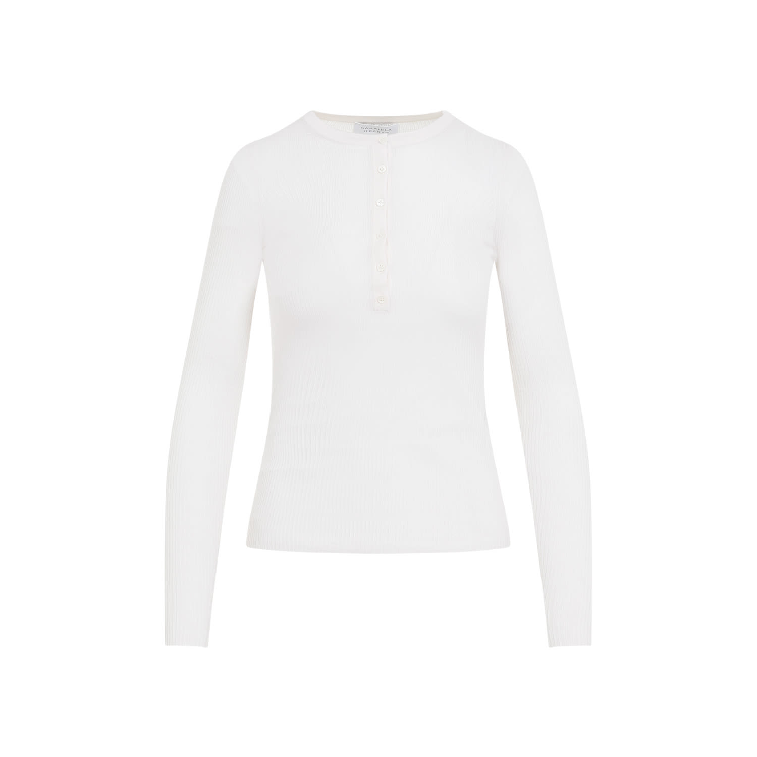 Shop Gabriela Hearst Julian Henley T-shirt In Ivr Ivory