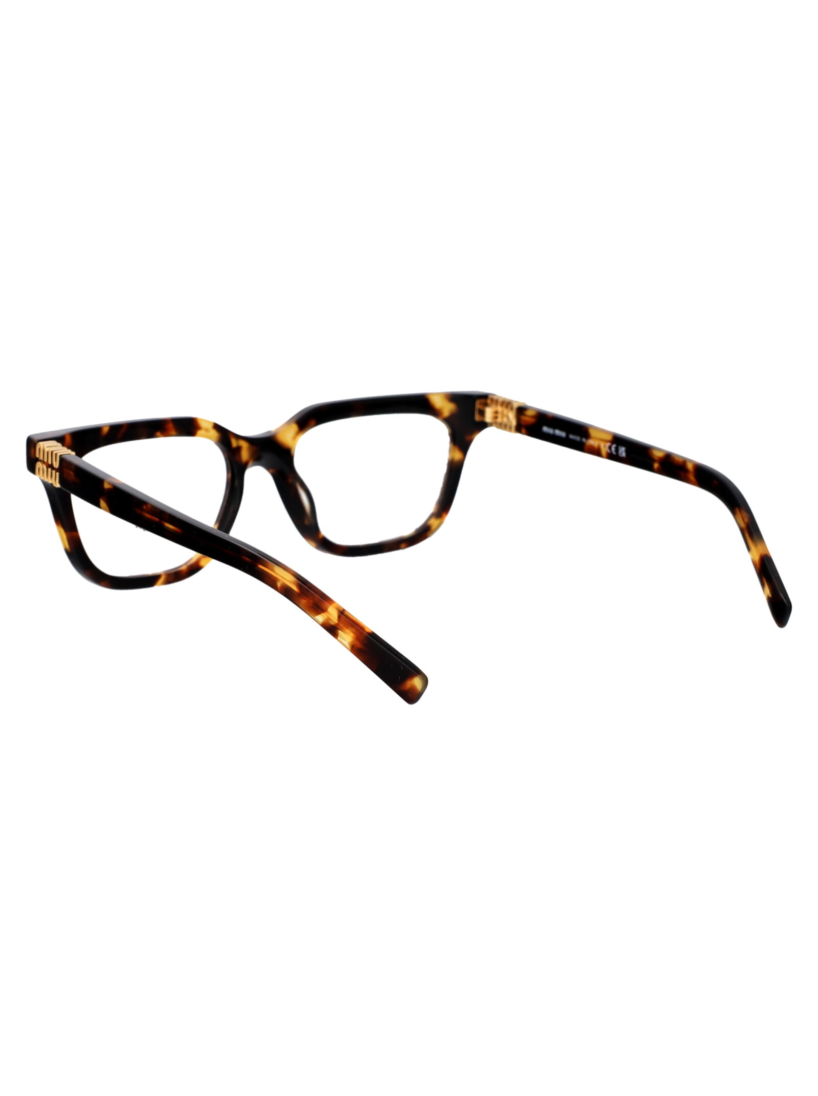 Shop Miu Miu 0mu 07xv Glasses In Vau1o1 Honey Havana