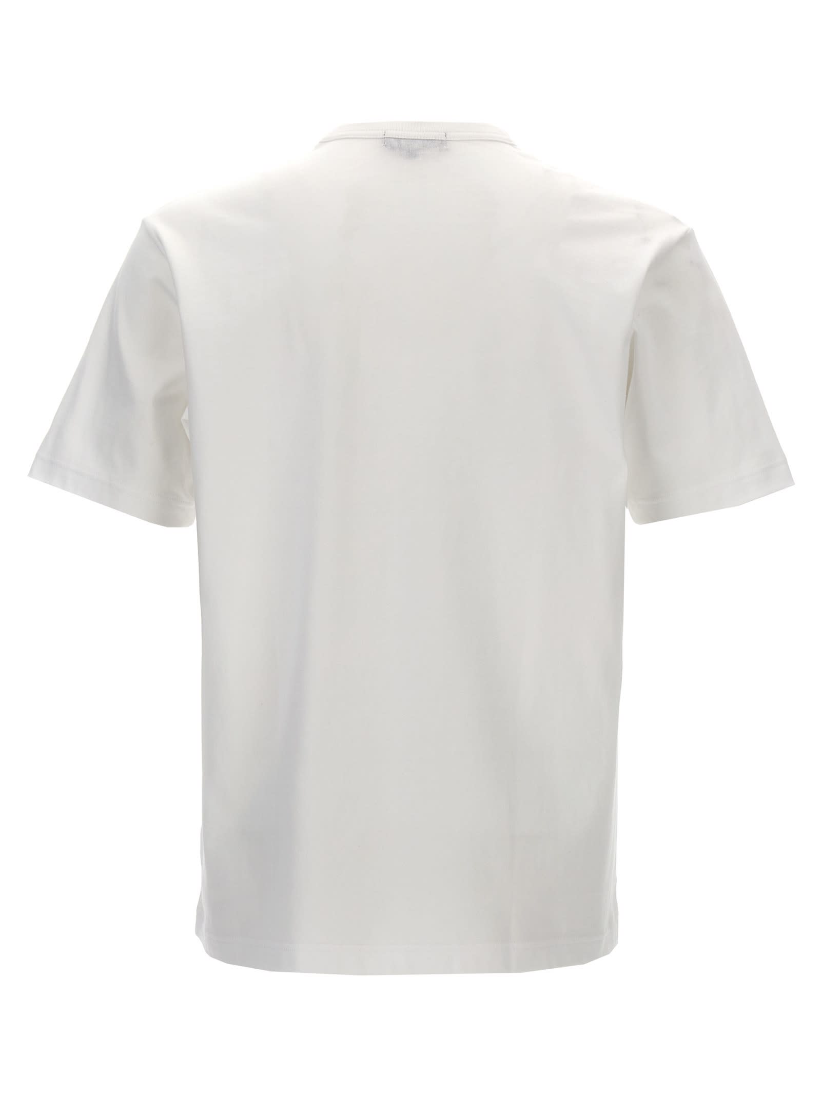 Shop Comme Des Garçons Homme Deux Logo Print T-shirt In White