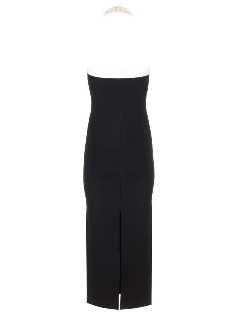 Shop Roland Mouret Halter Neck Gown Dress In Black