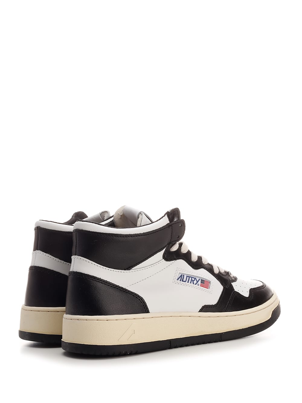 Shop Autry Black/white Medalist High-top Sneakers
