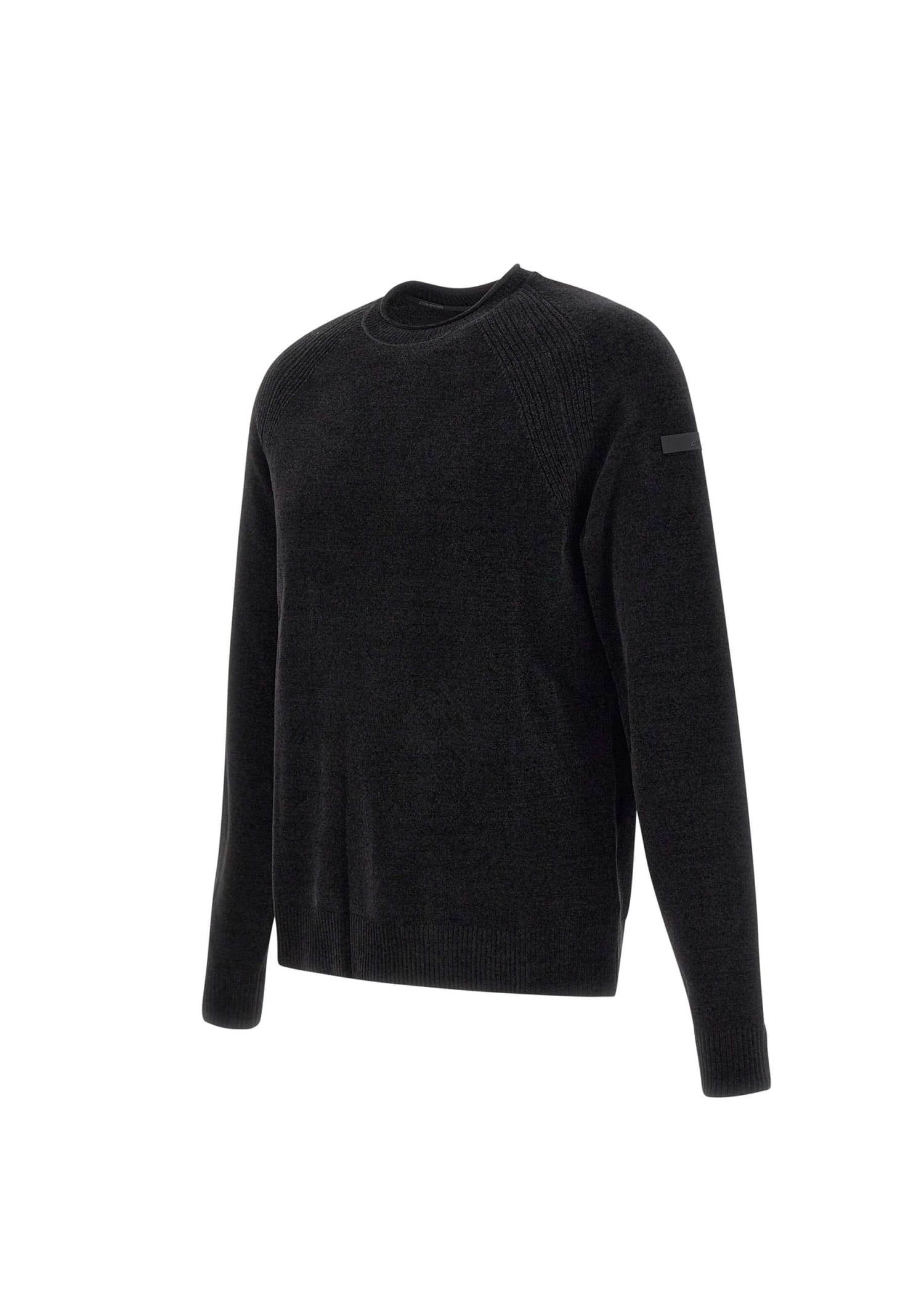 Shop Rrd - Roberto Ricci Design Velvet Sweater Sweater In Nero