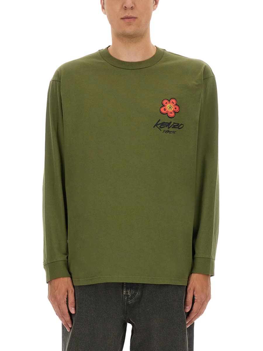Kenzo Relaxed Fit T-shirt In Green