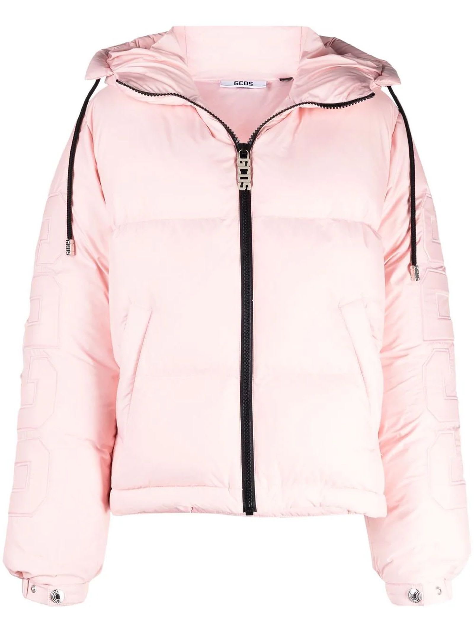 GCDS Pink Feather Down Jacket
