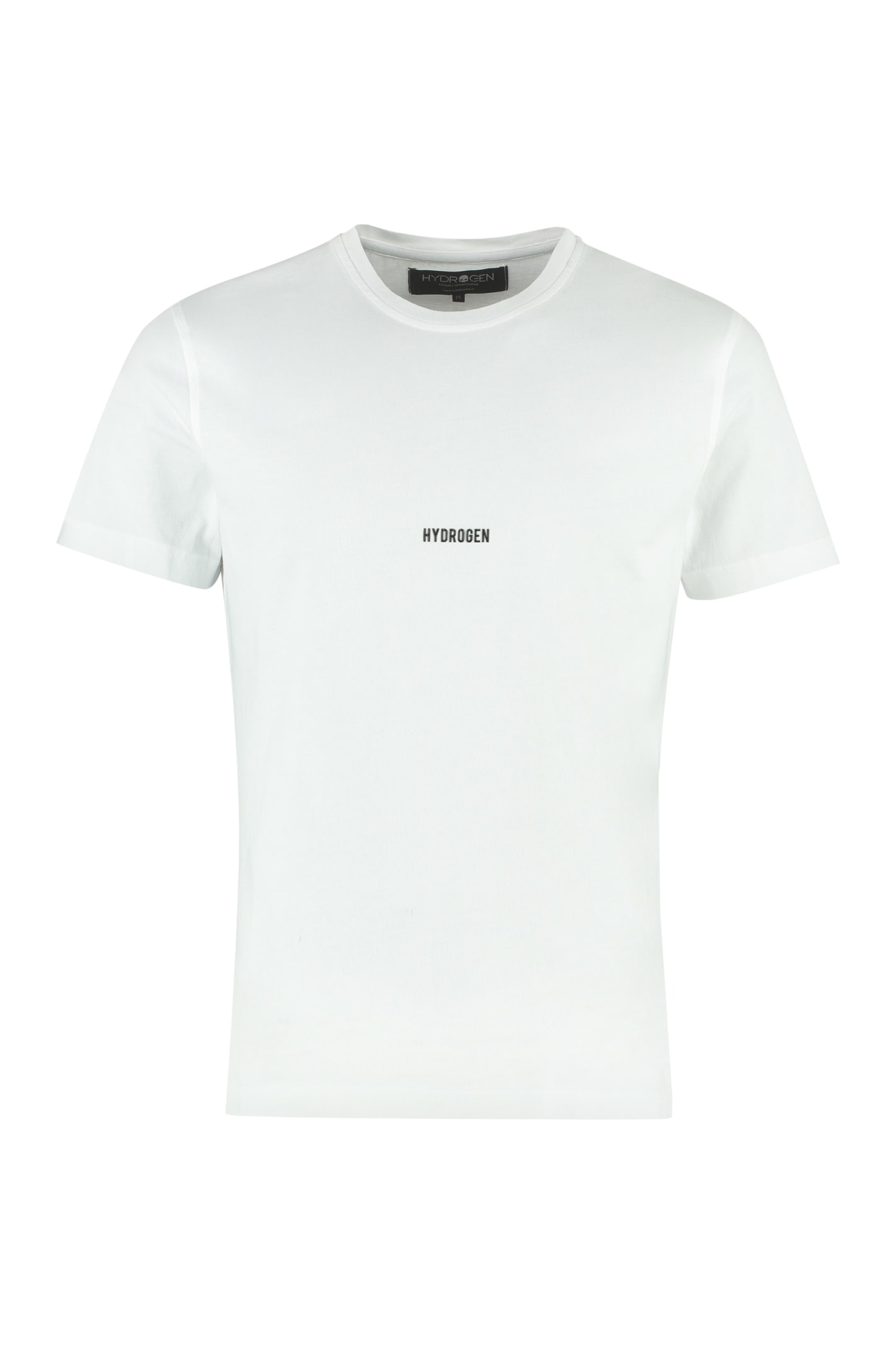 Hydrogen Cotton Crew-neck T-shirt