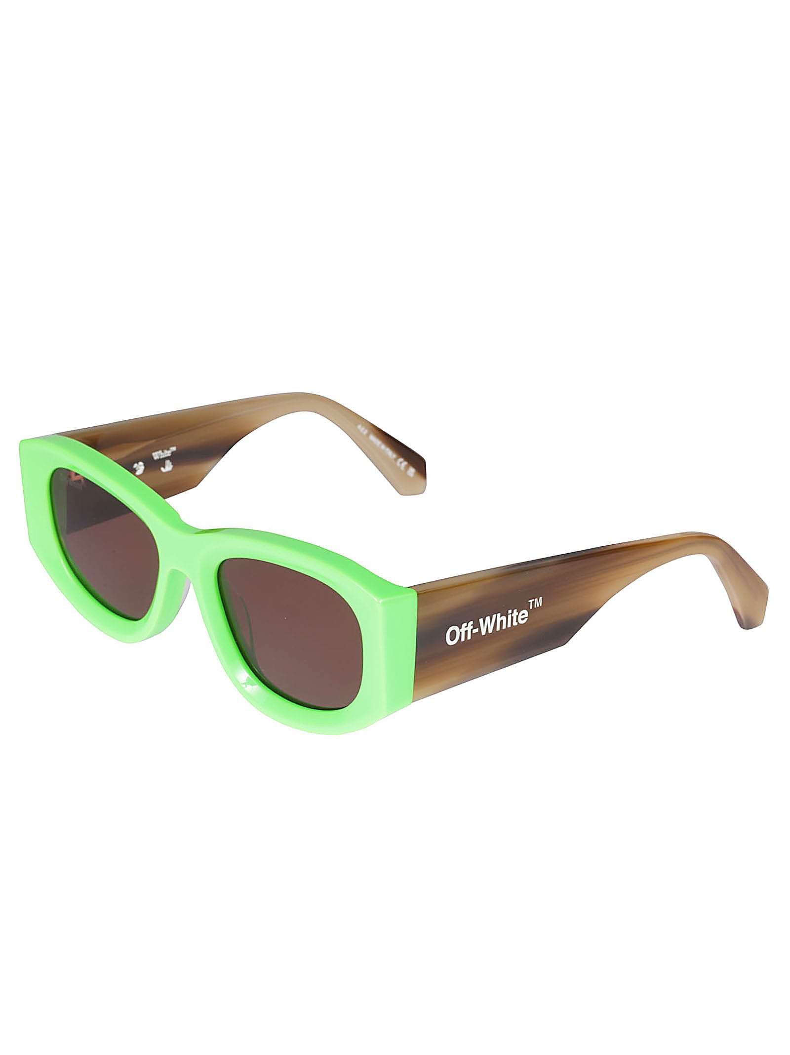Shop Off-white Joan Sunglasses In Green