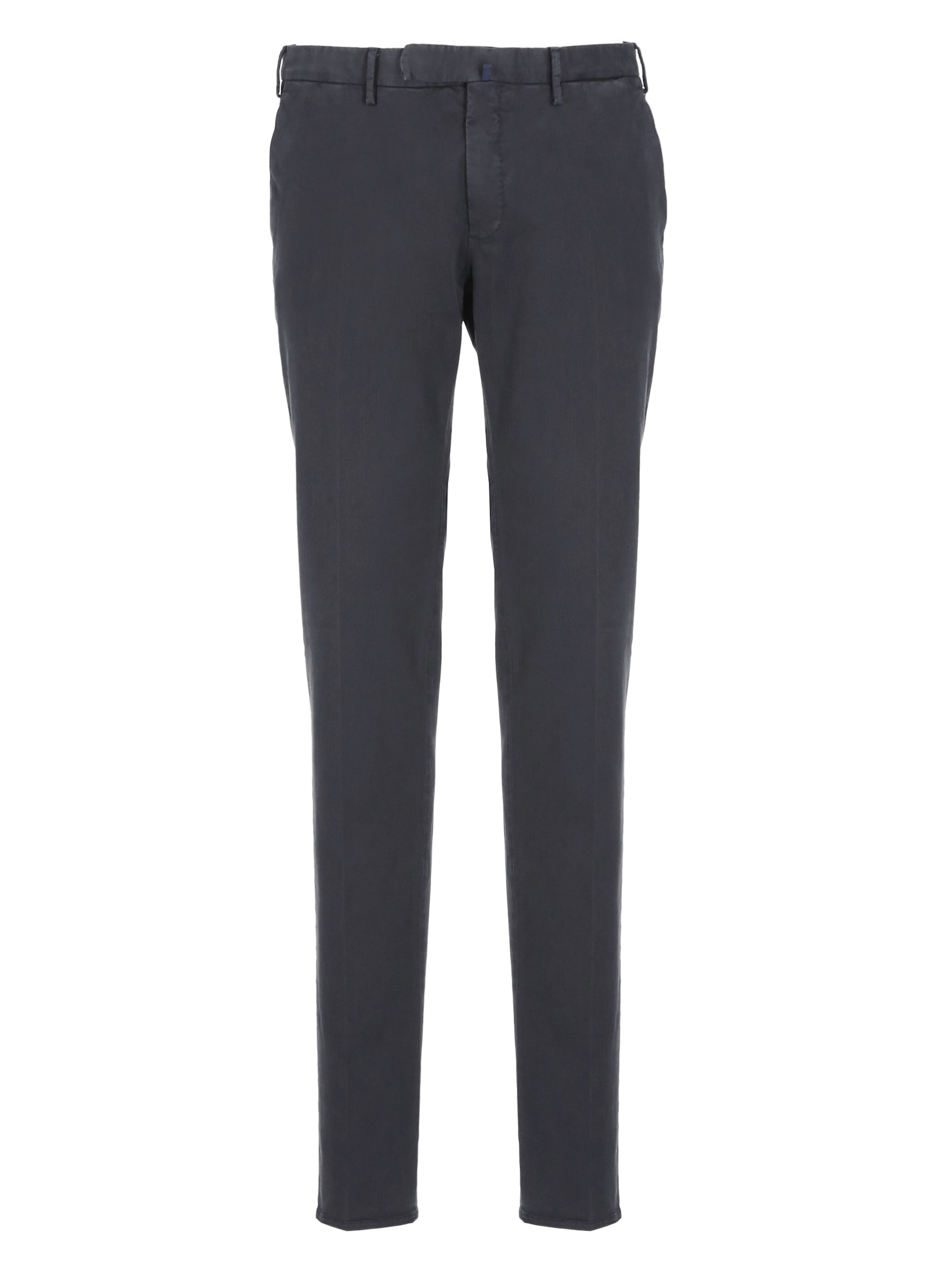 Shop Incotex Cotton Pants In Blue