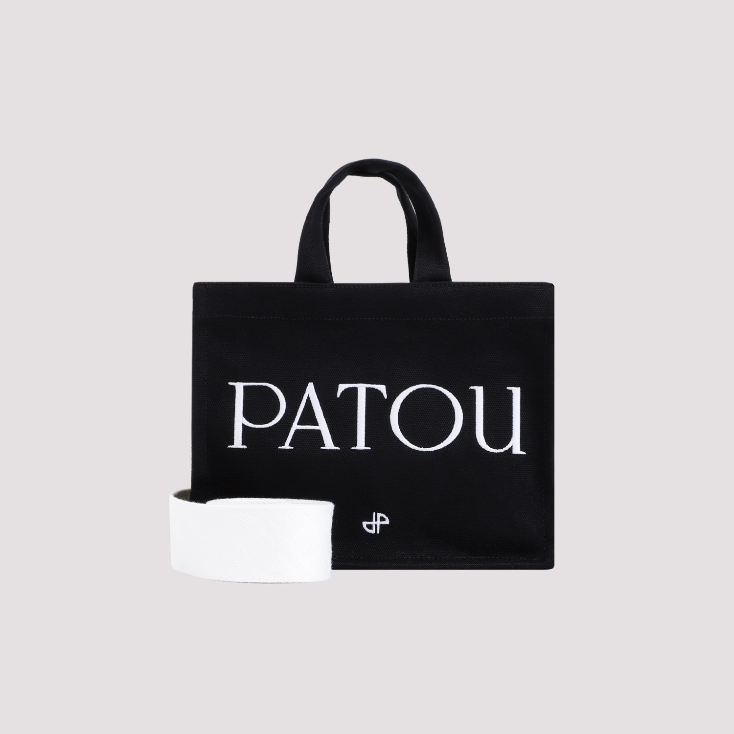 Shop Patou Small Tote Bag In B Black