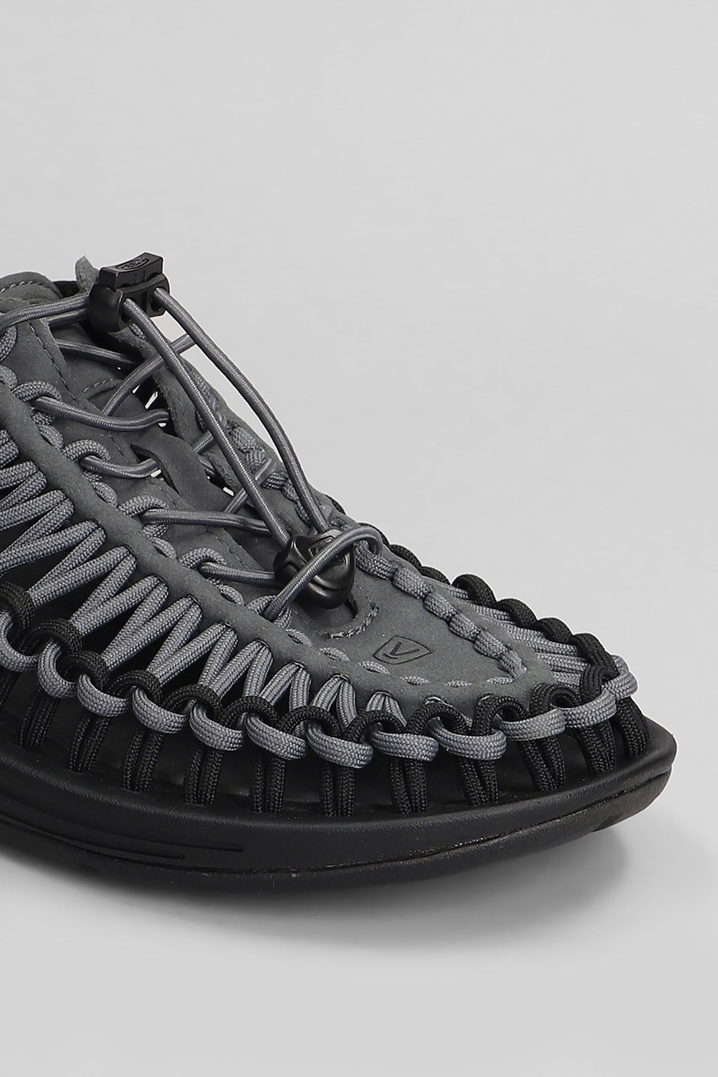 Keen Uneek M Sandals In Black Suede And Fabric