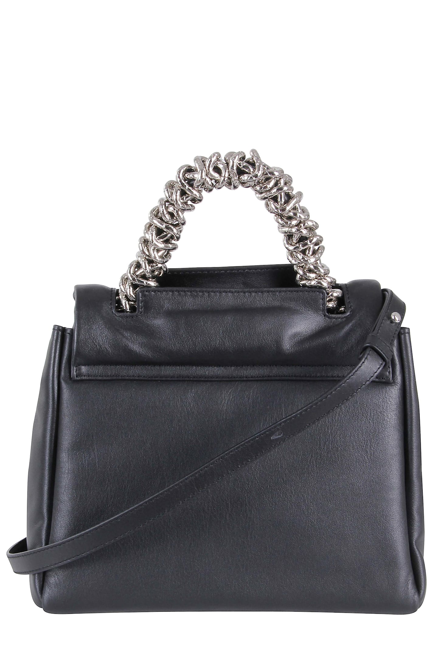 Orciani Borsa Sveva Nappa Bold Piccola A Mano In Black