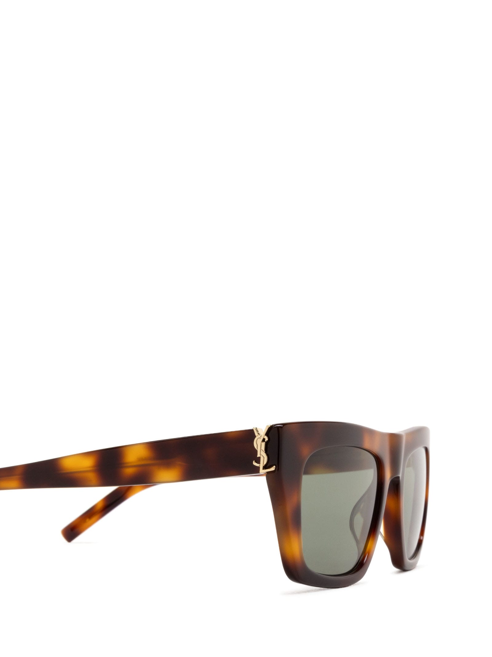 Shop Saint Laurent Sl M131 Havana Sunglasses