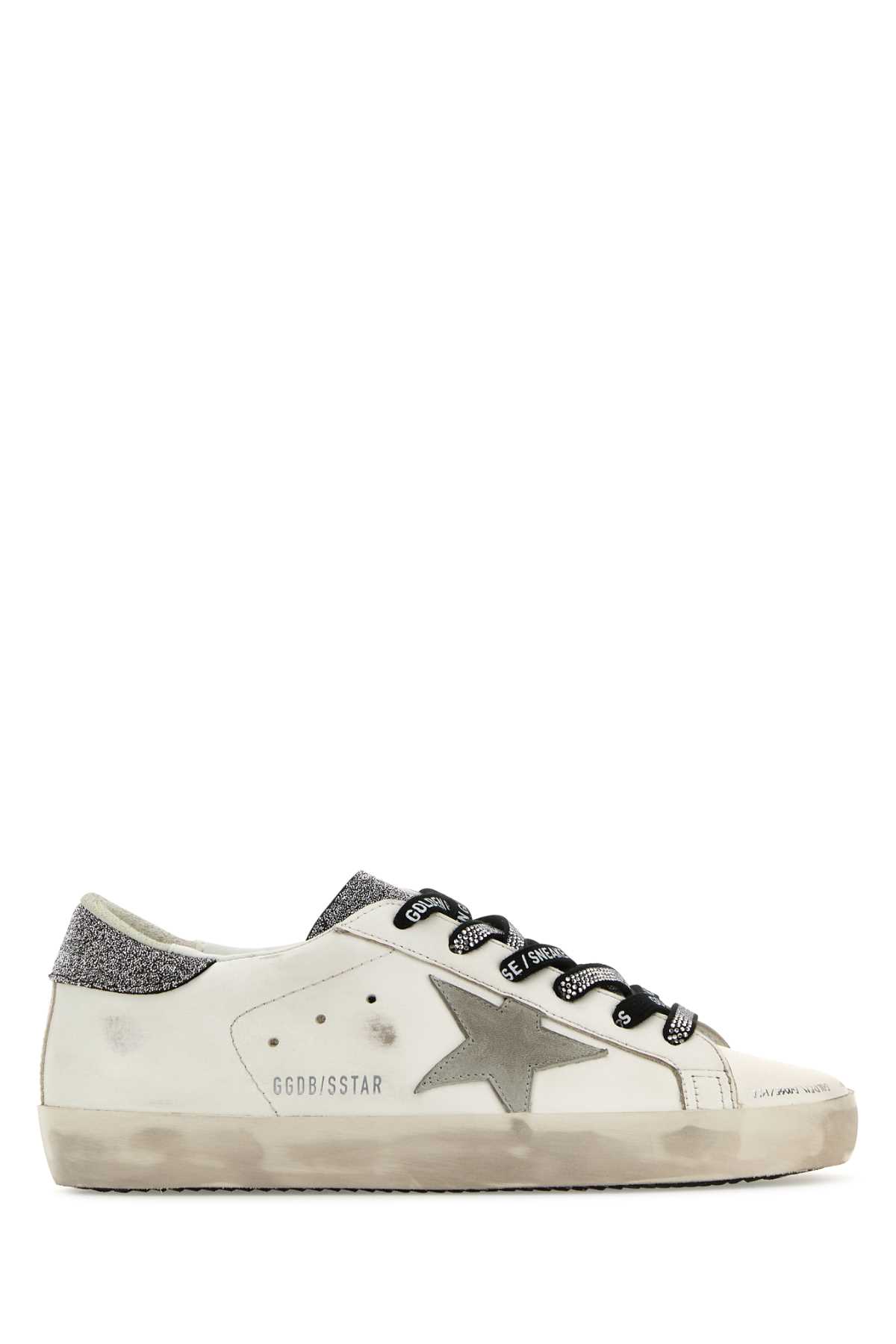 Shop Golden Goose Multicolor Leather Superstar Sneakers In Whitelightgreyblacksilver