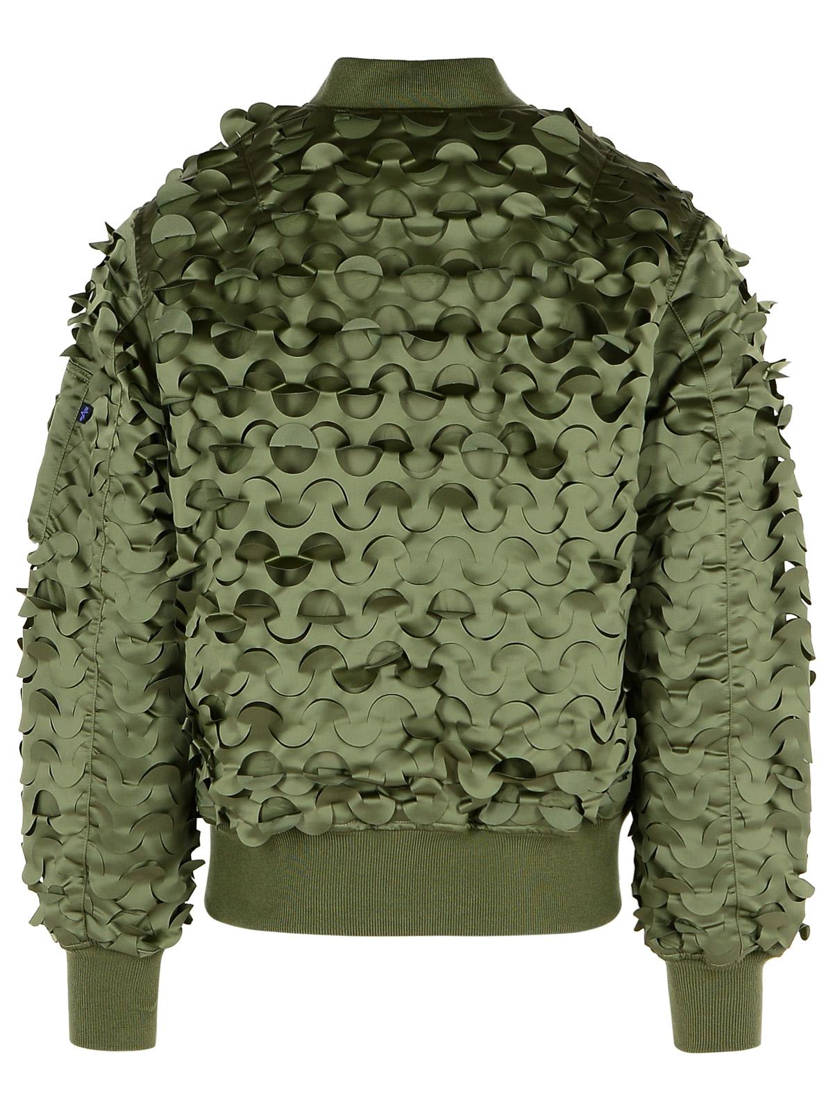Shop Alpha Industries Ulcans Green Nylon Bomber Jacket