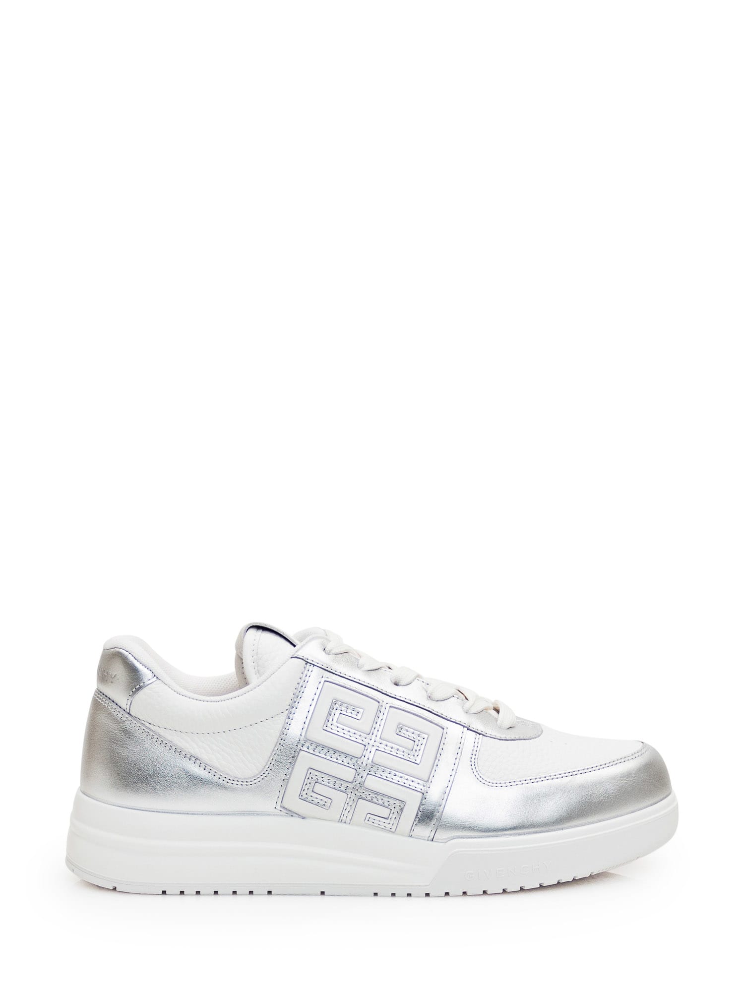 Shop Givenchy G4 Low-top Sneaker In Silvery