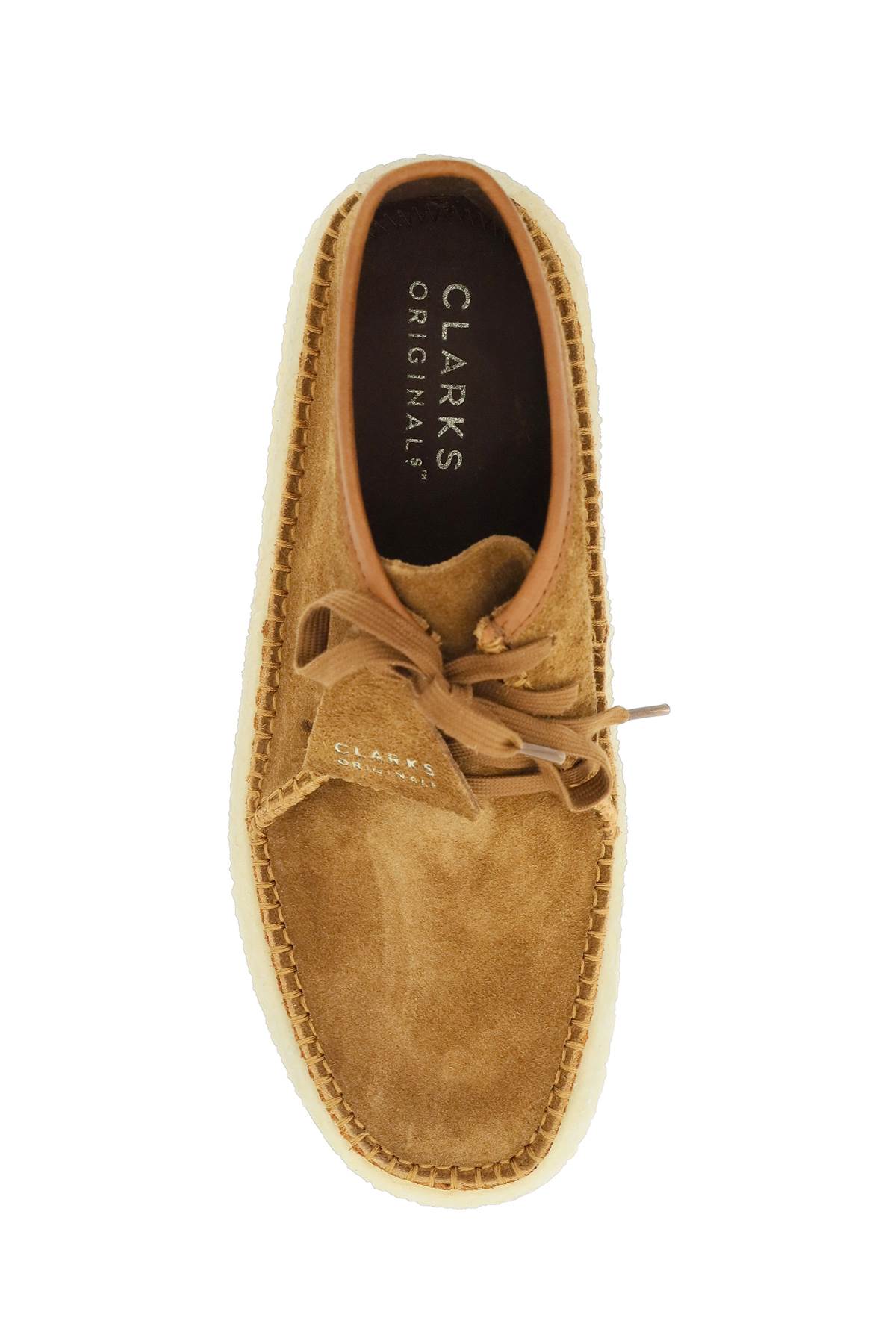 Shop Clarks Suede Leather Caravan Lace-up Shoes In Cola (brown)