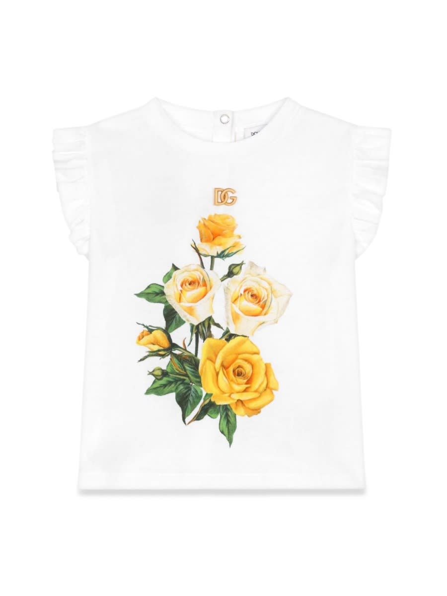 Dolce & Gabbana Kids' Short Sleeve T-shirt In Multicolour
