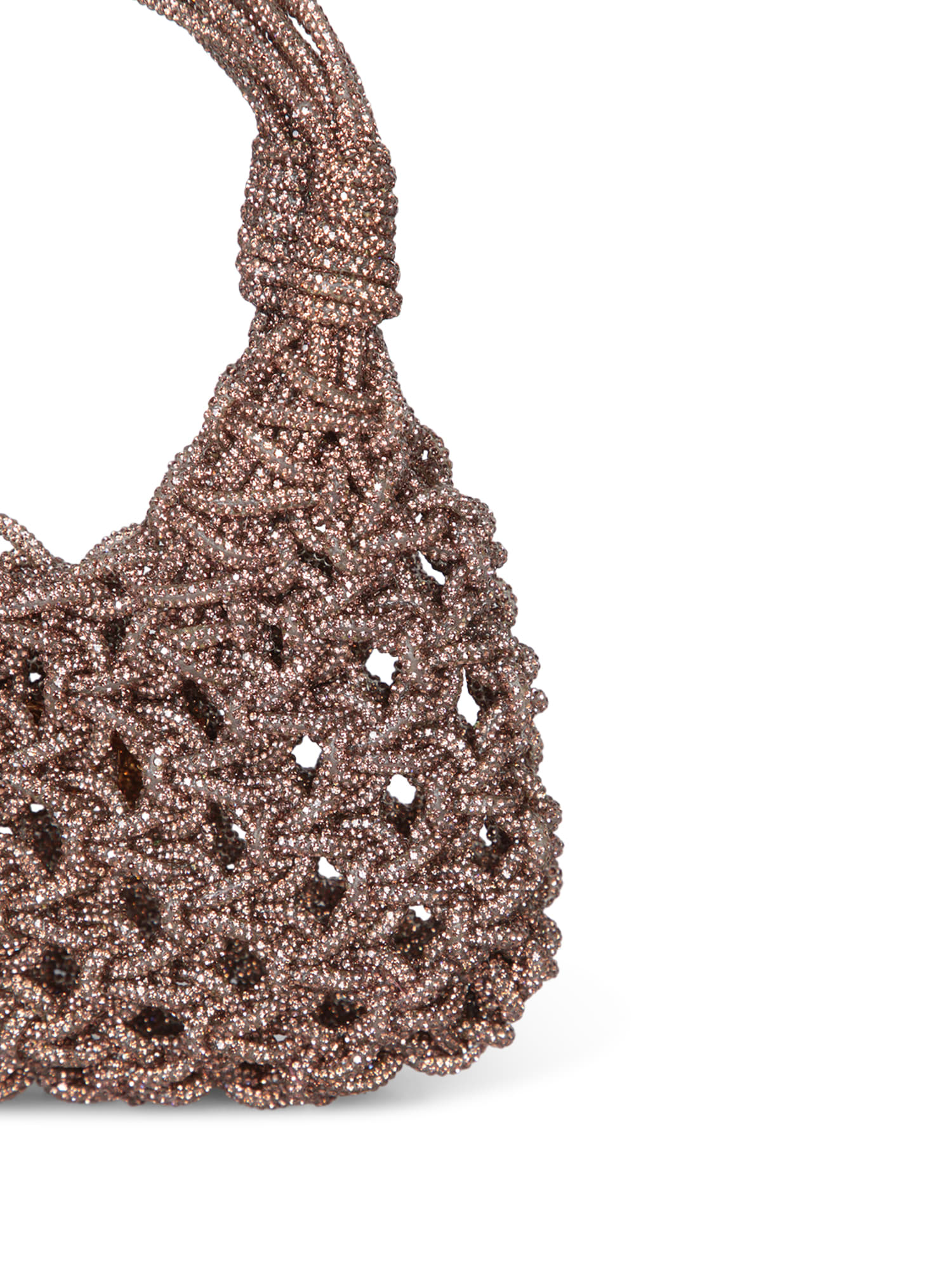 HIBOURAMA VANNIFIQUE BUCKLE GOLD HANDBAG