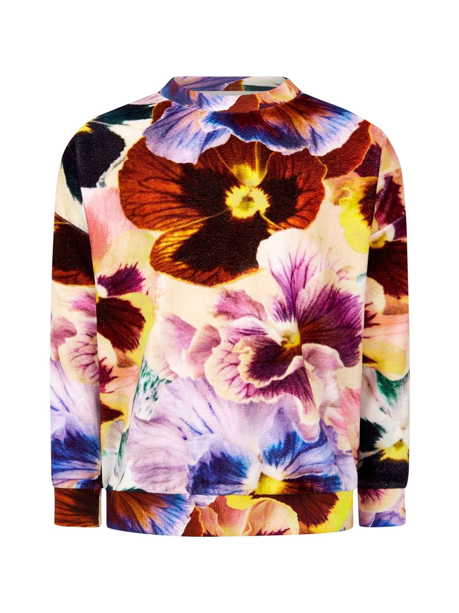 Molo Multicolor Floreal Print Sweatshirt
