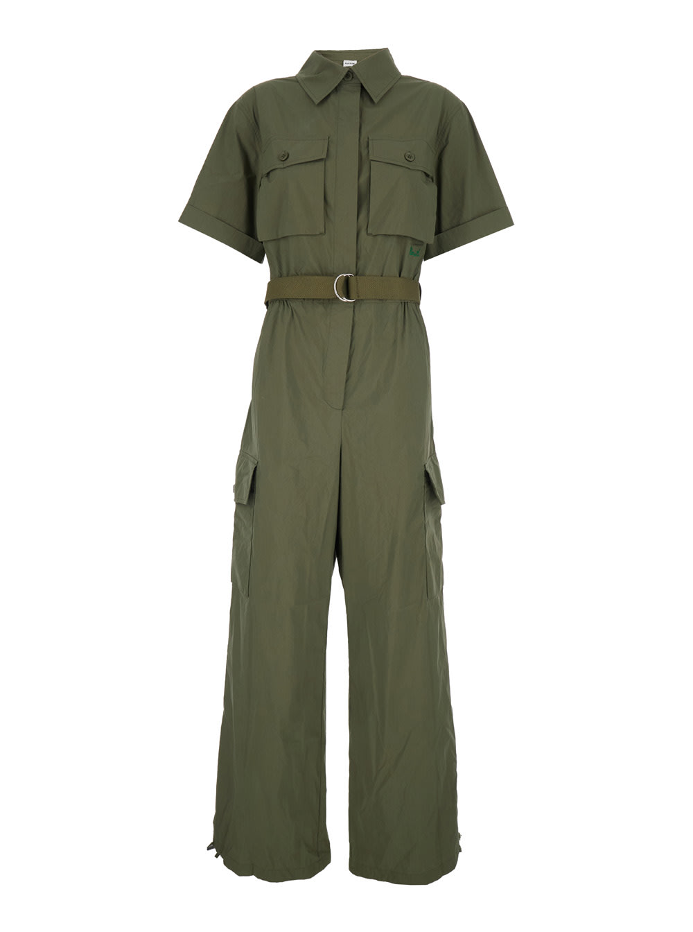 P.a.r.o.s.h Cotton Jumpsuit In Green