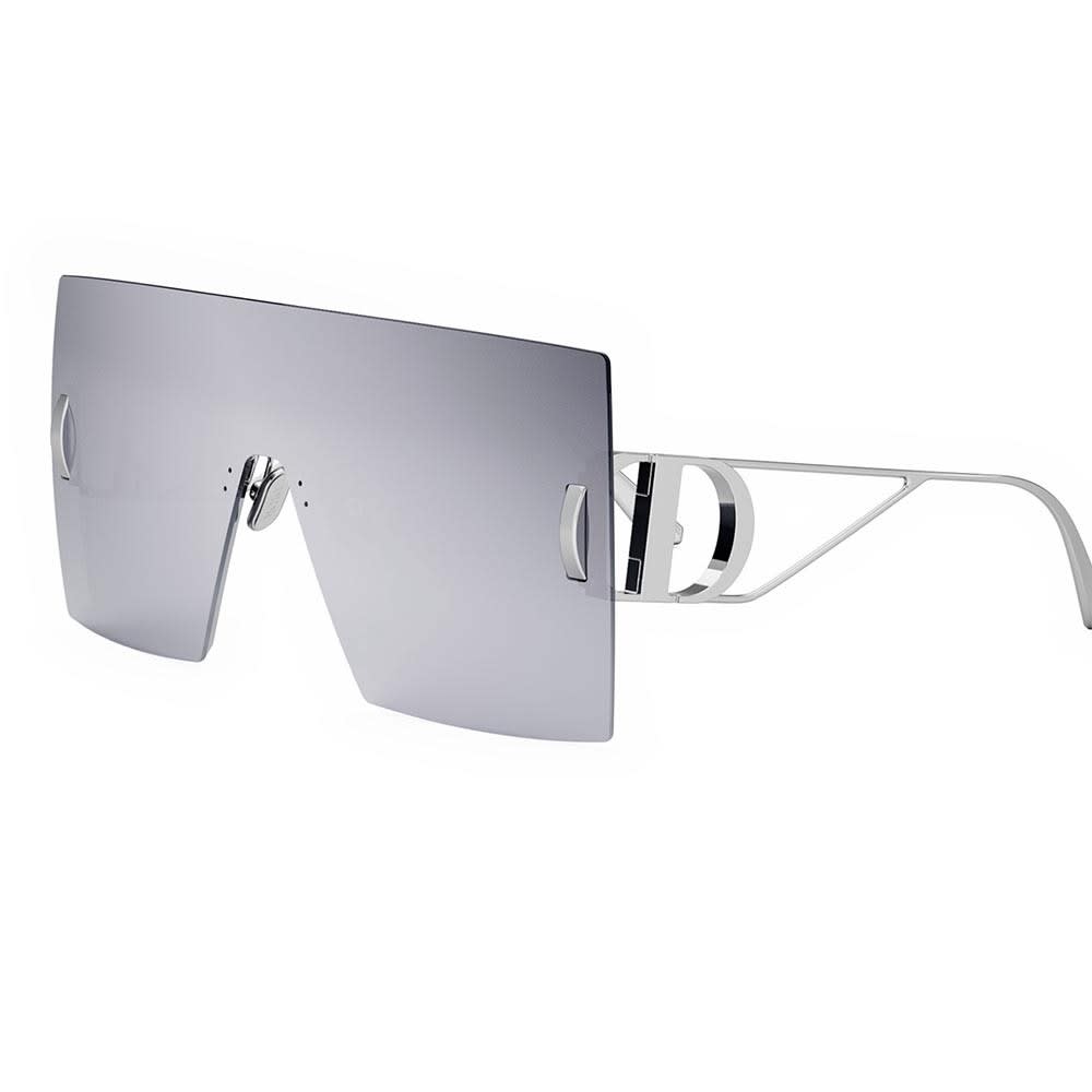 Dior Sunglasses In Argento/grigio Specchiato