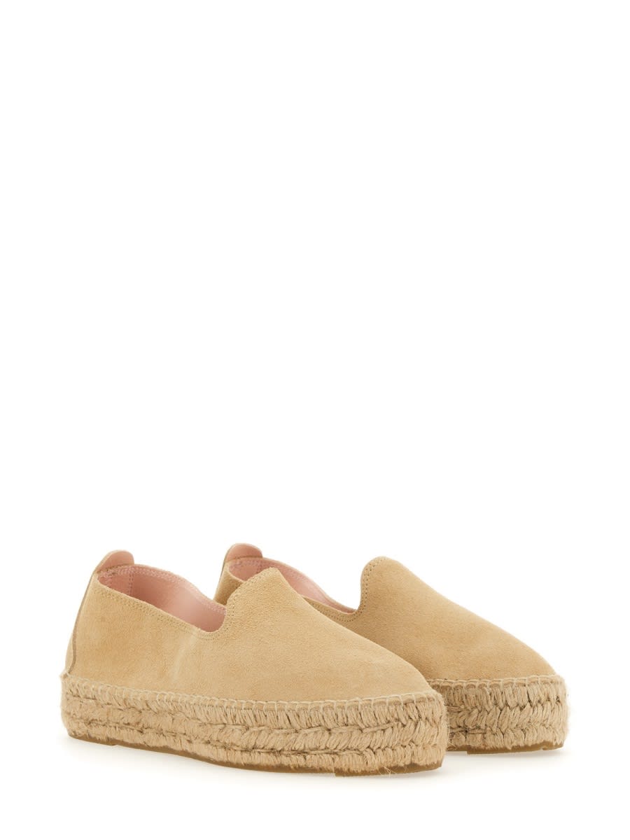 Manebi Manebí Espadrille Platform Hamptons In Beige