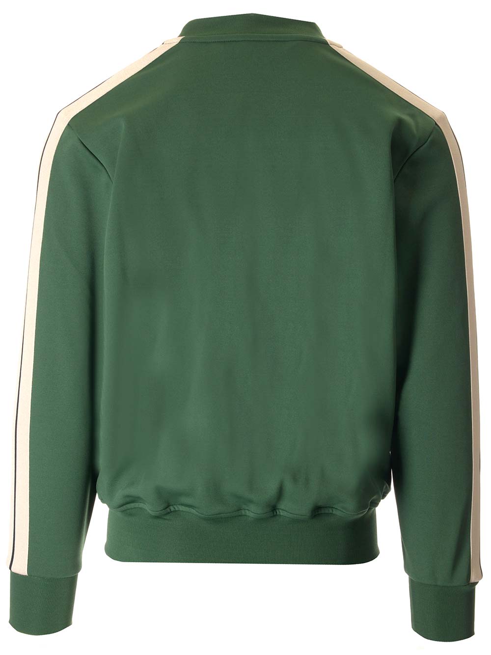 Shop Palm Angels Track Jacket In Green-colored Technical Fabric In Forest Green