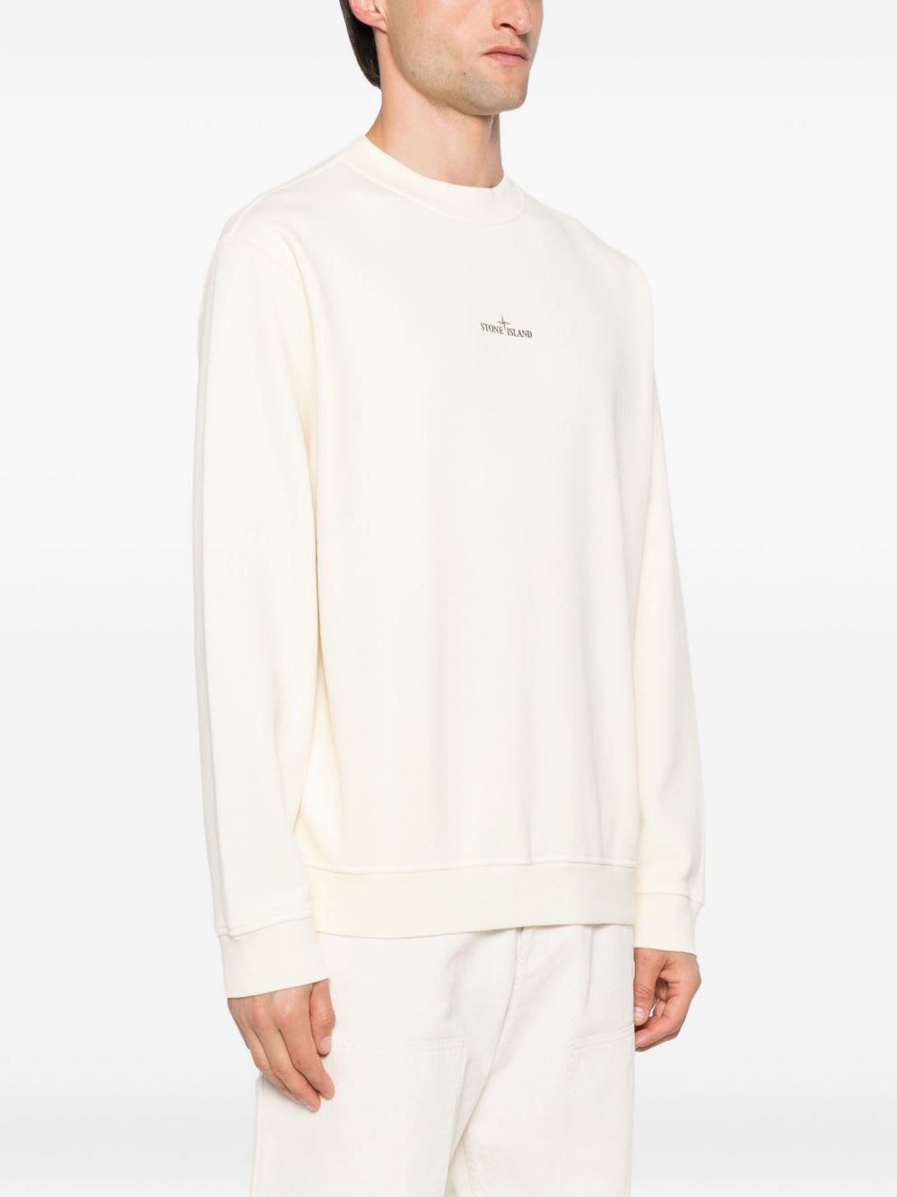 Stone Island Balmain Black Cotton T-shirts And Polos In White