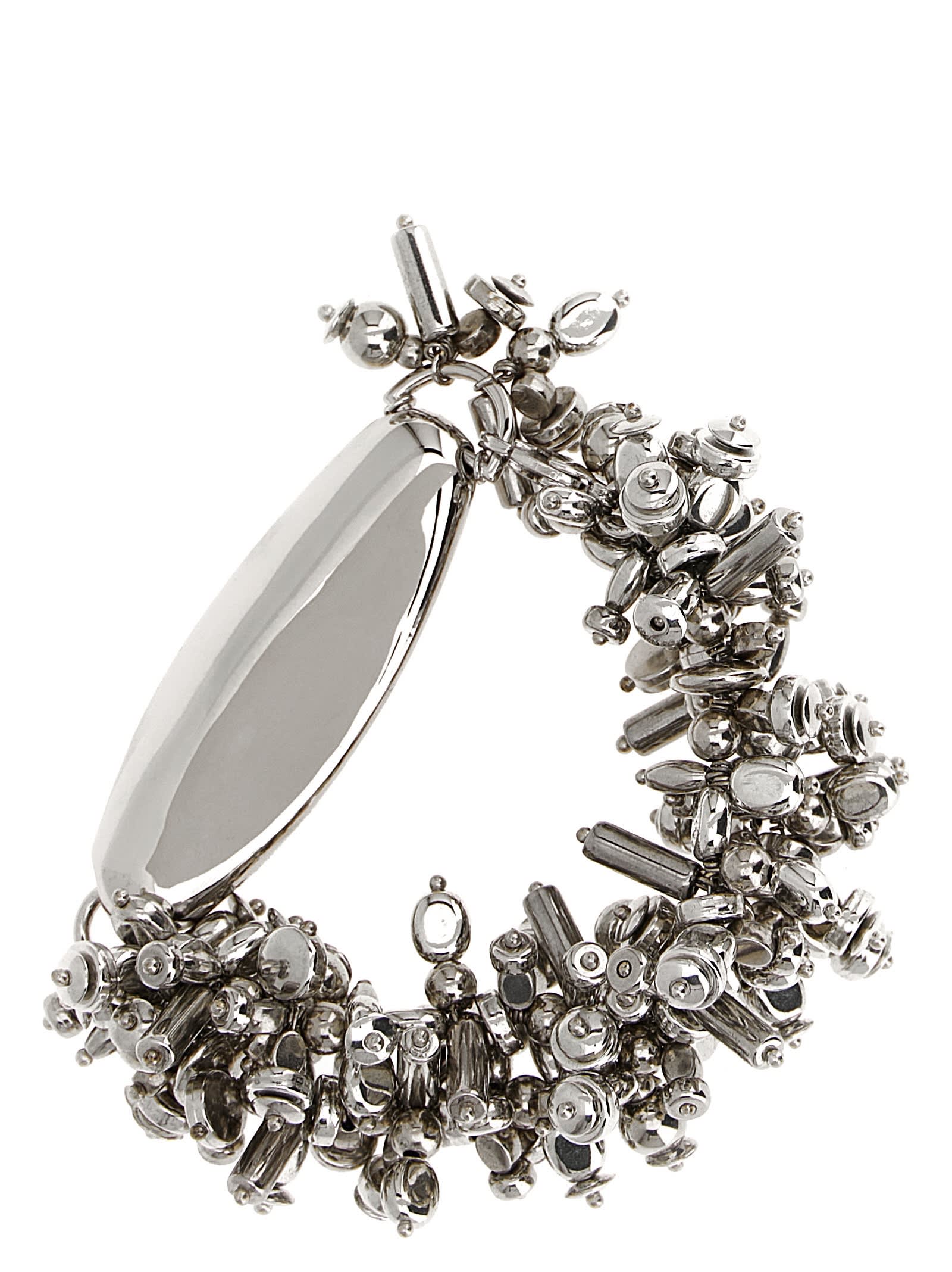 Dries Van Noten Chunky Metallic Beaded Bracelet