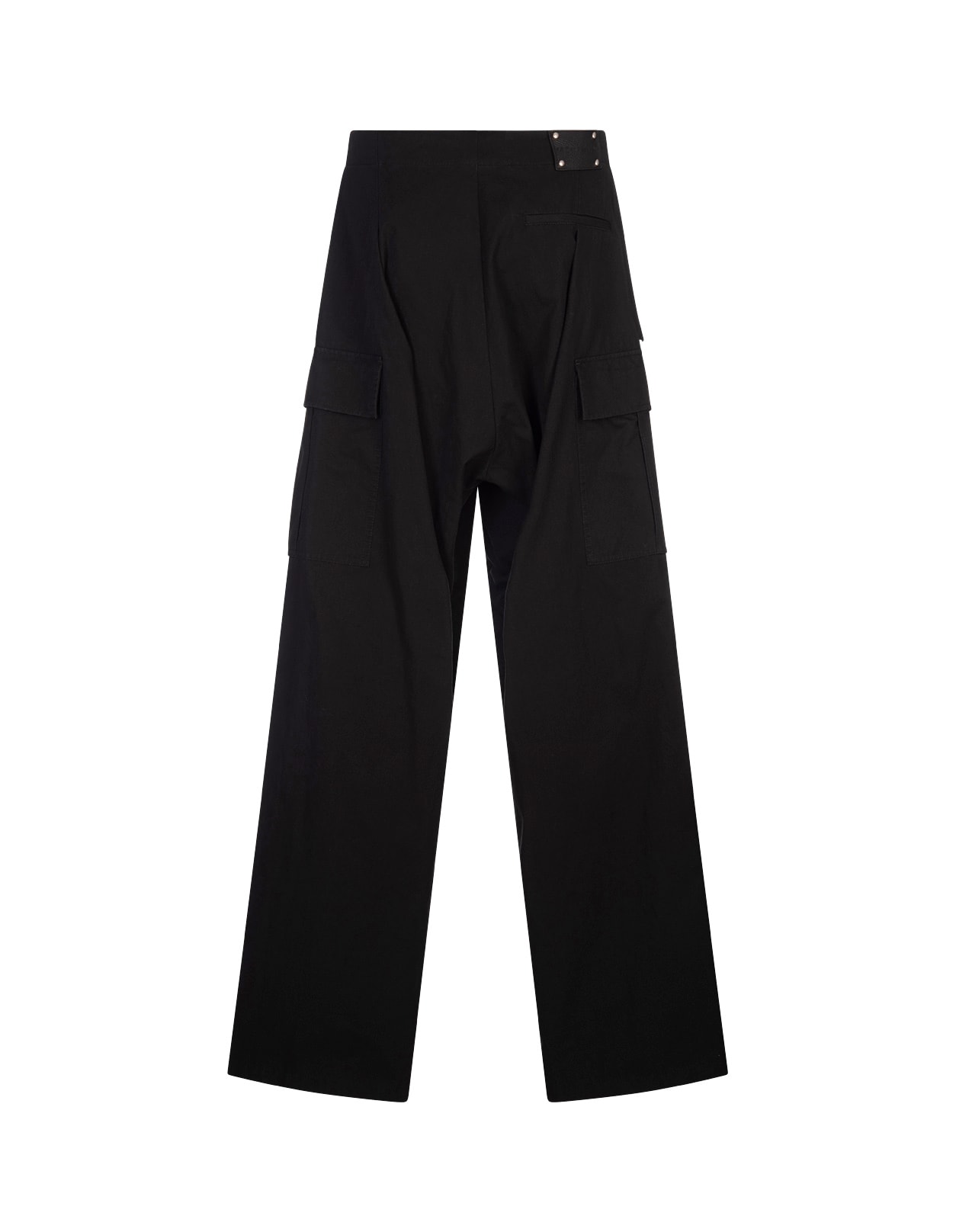 Alexander Mcqueen Black Cotton Cargo Pant In Black