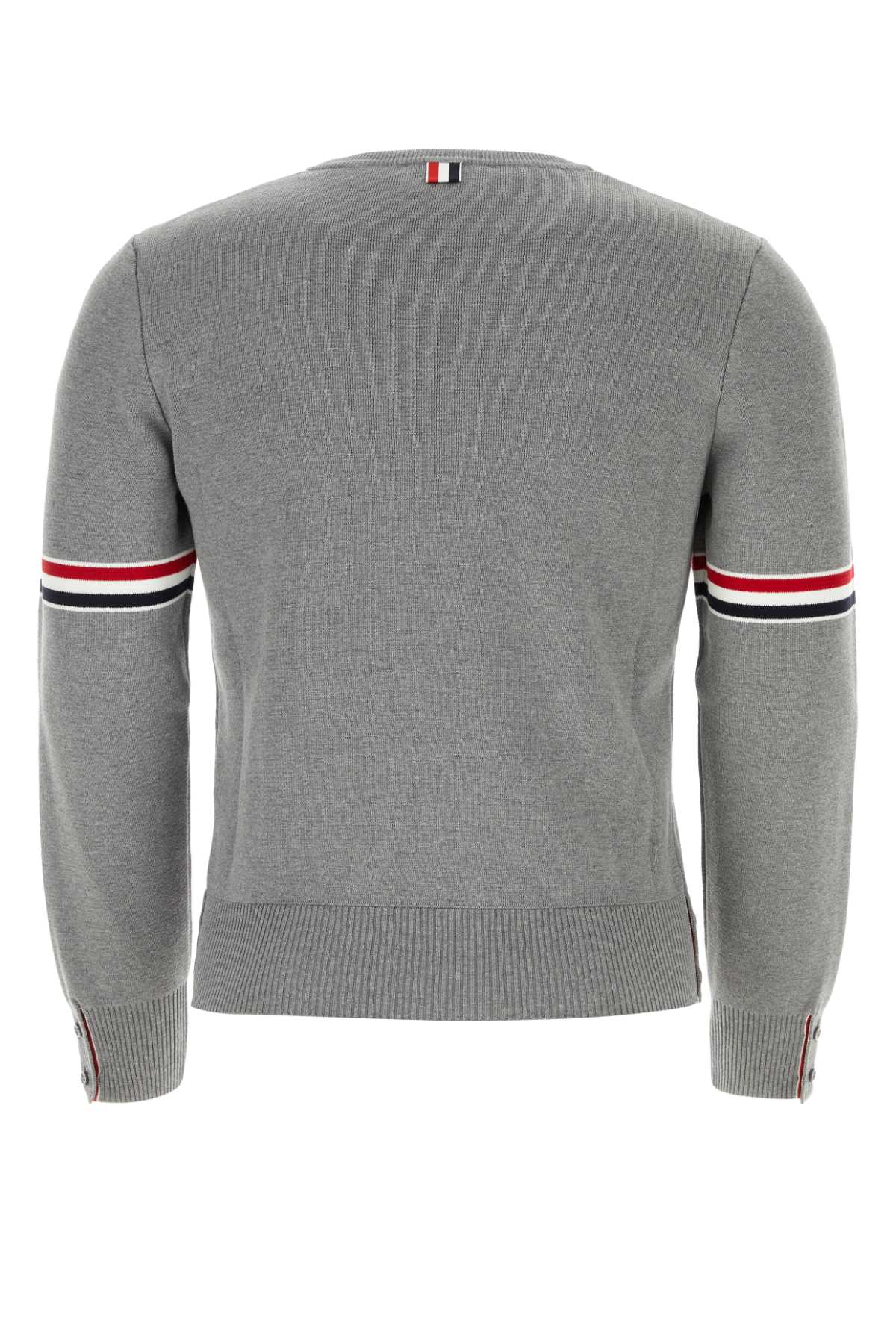 Shop Thom Browne Grey Cotton Sweater In 055