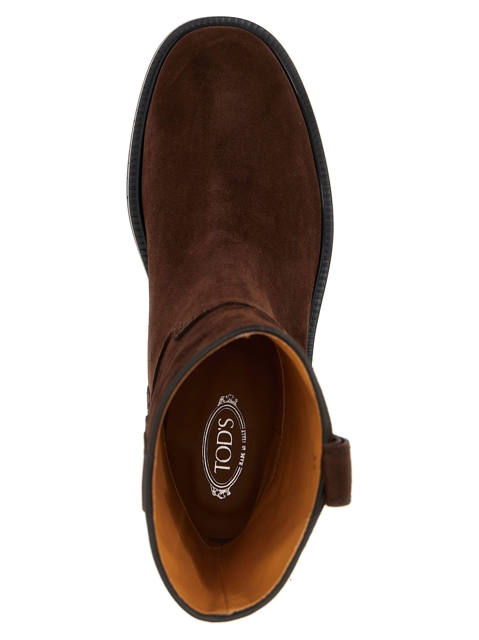 Shop Tod's T Timeless Ankle Boots In Brown