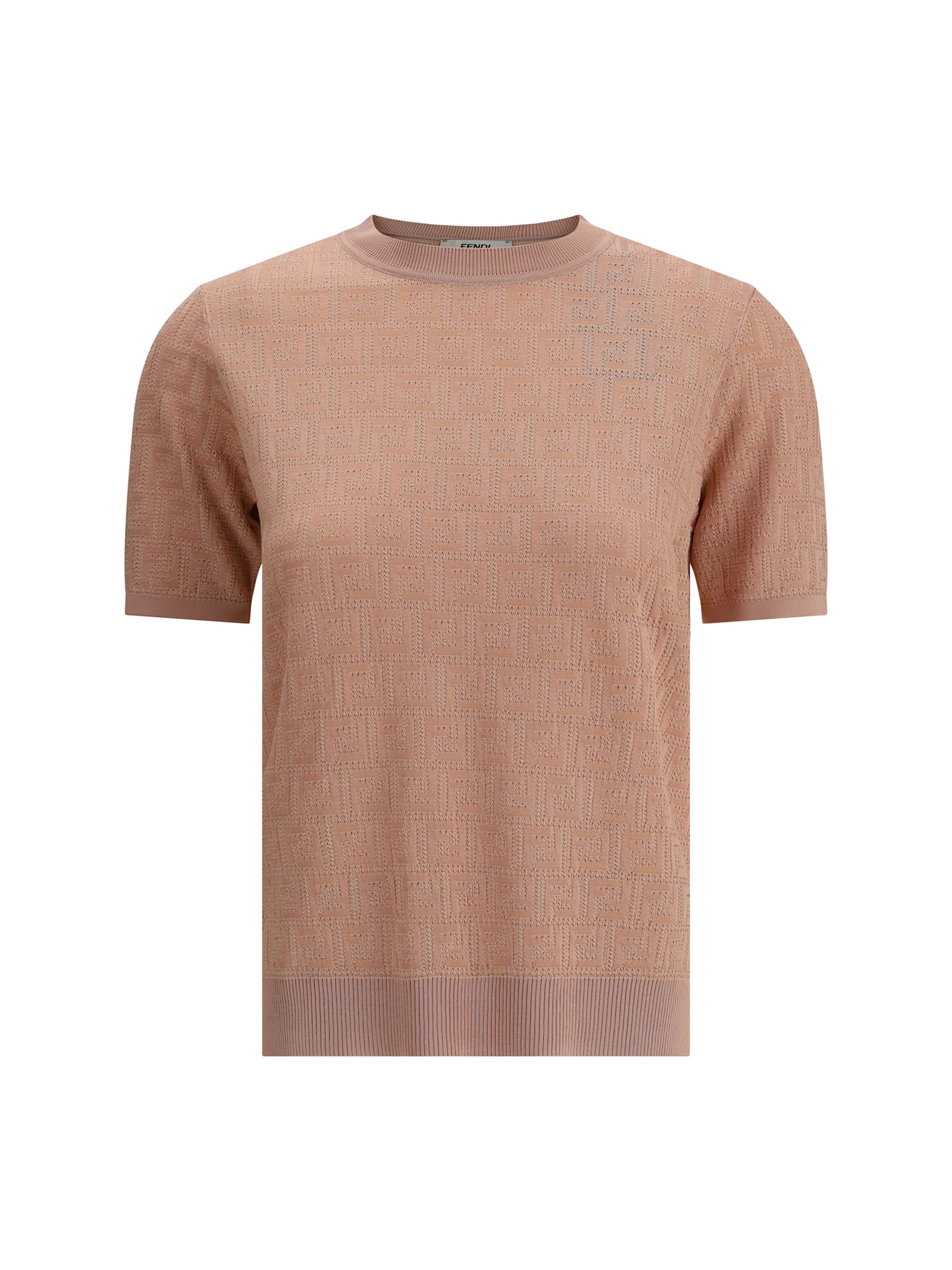 Fendi Ff Cotton And Viscose Sweater