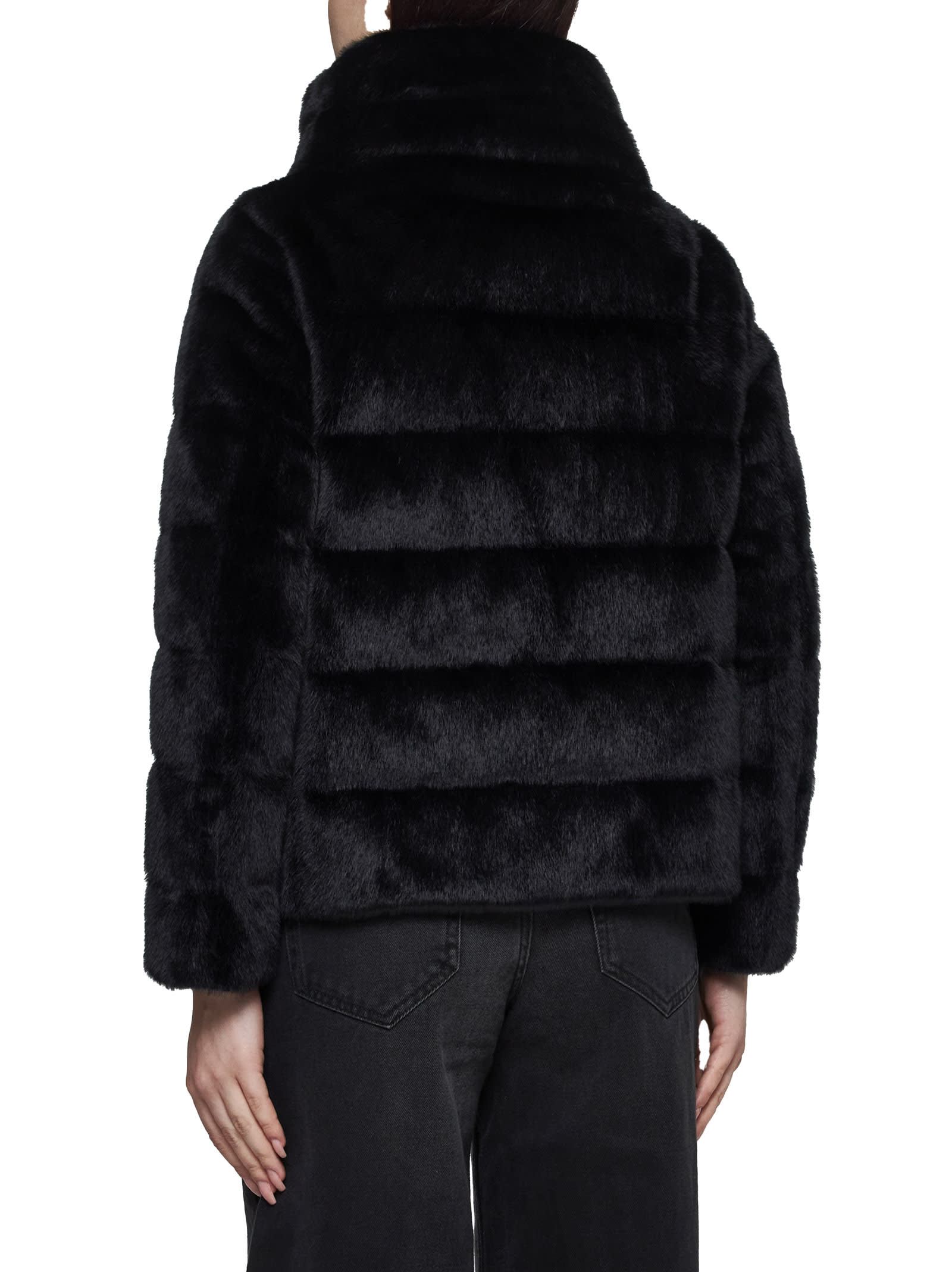 Shop Herno Down Jacket In Black