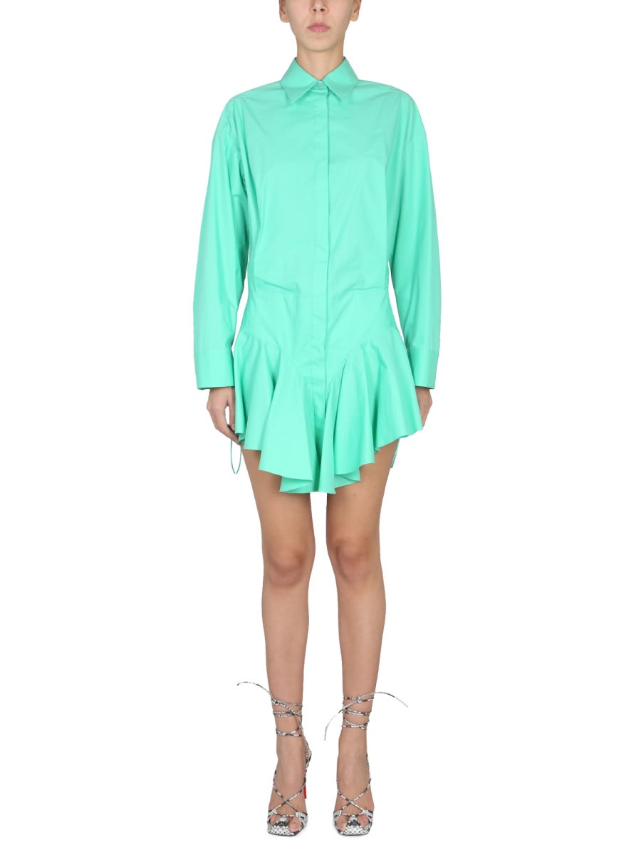 Shop Attico Candy Dress In Green