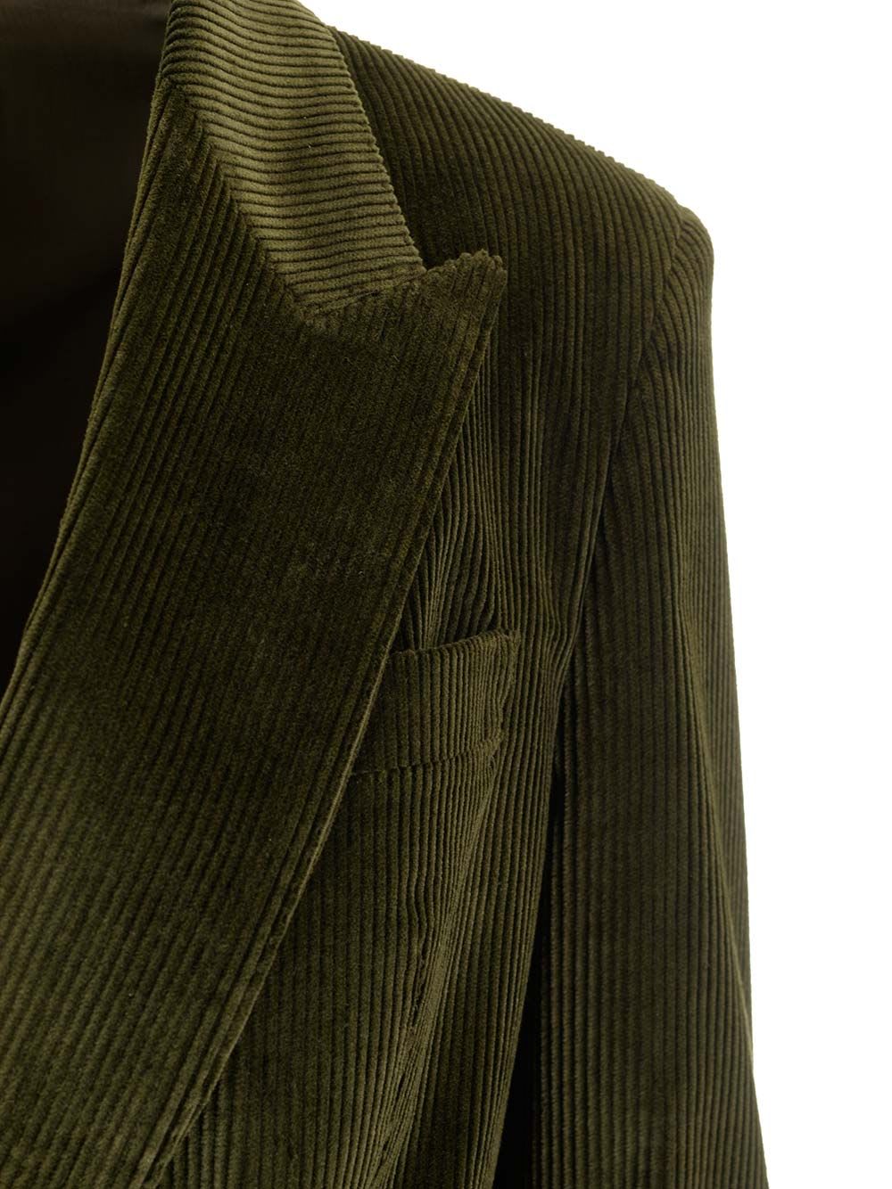 Shop Tagliatore Jasmine Double-breasted Blazer In Green