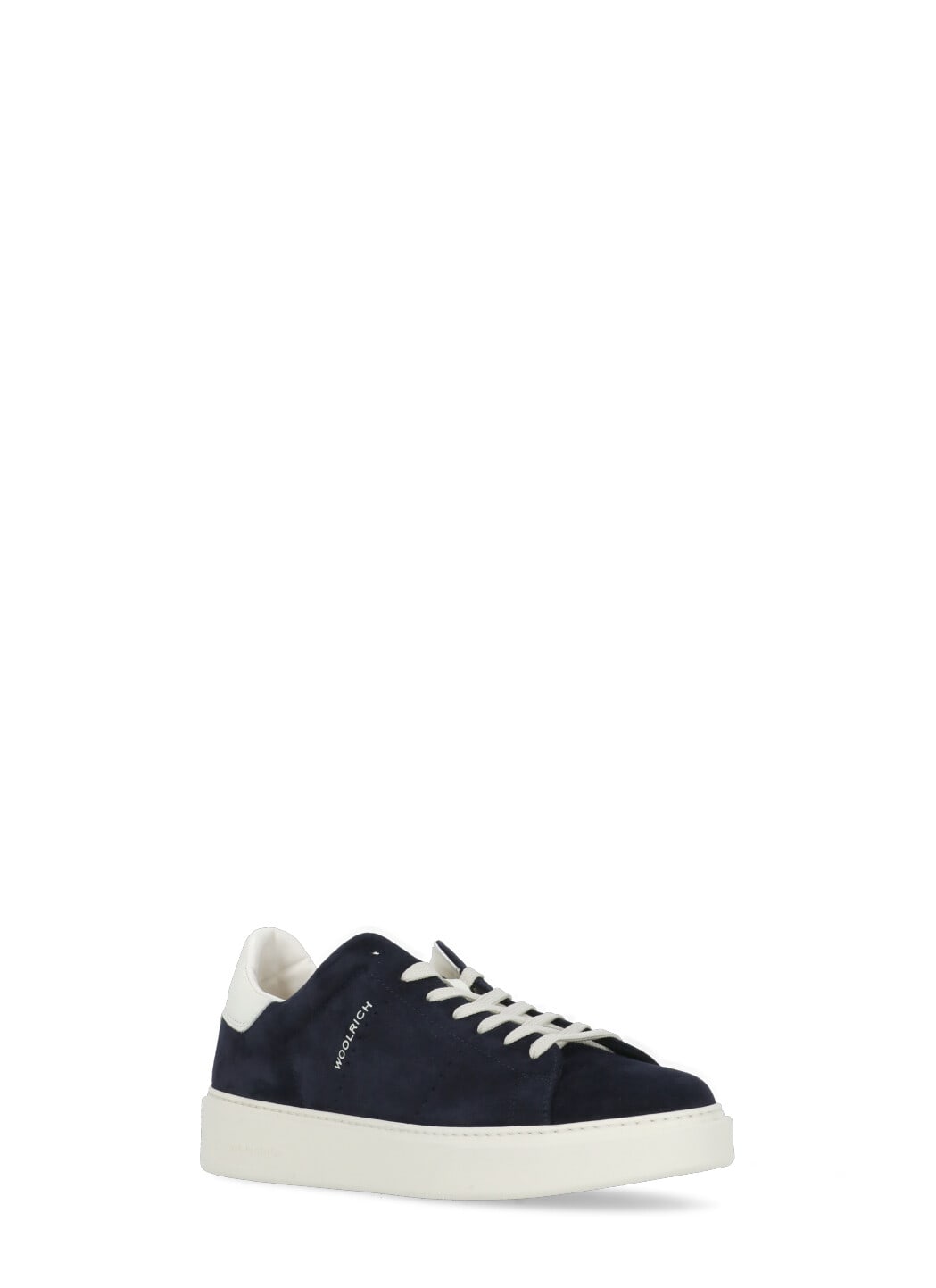 Shop Woolrich Suede Leather Sneakers In Blue