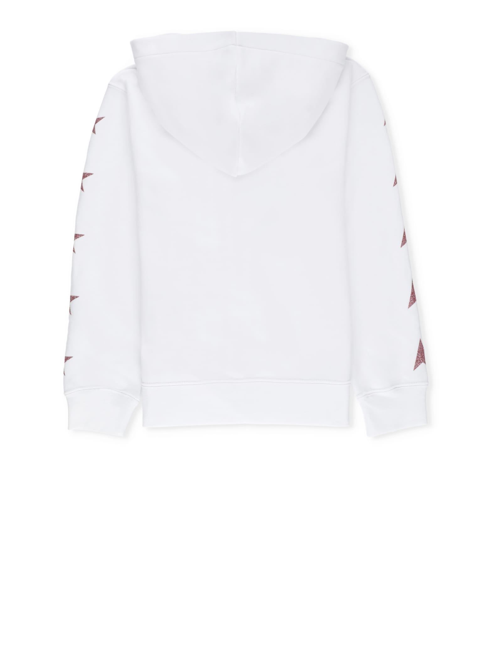 Shop Golden Goose Hoodie With Logo In White