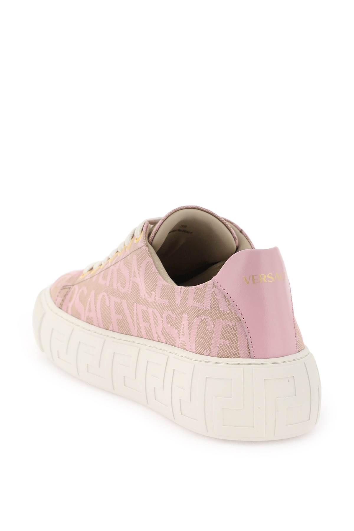 スニーカー VERSACE  Sneakers Women Leather Pink Versace Women's Medusa Logo Pink & White Leather Sneakers