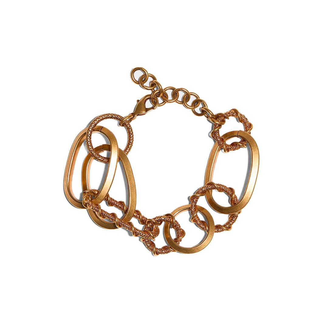 Dsquared2 Rings Chain Vintage Gold Bracelet